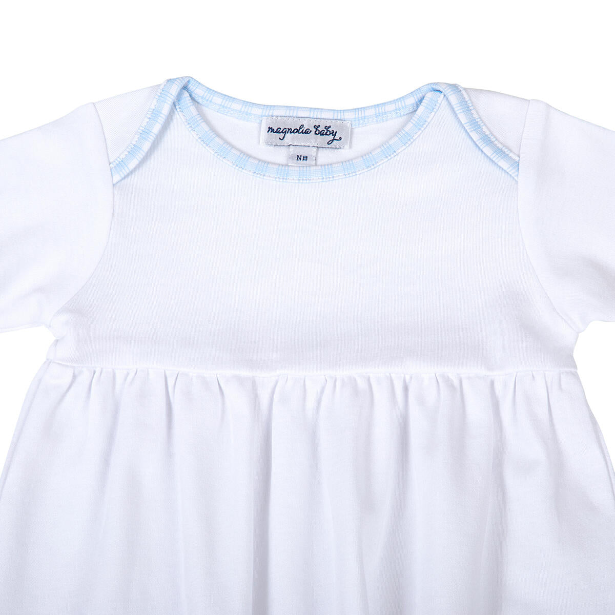New Beginnings Blue Gathered Gown