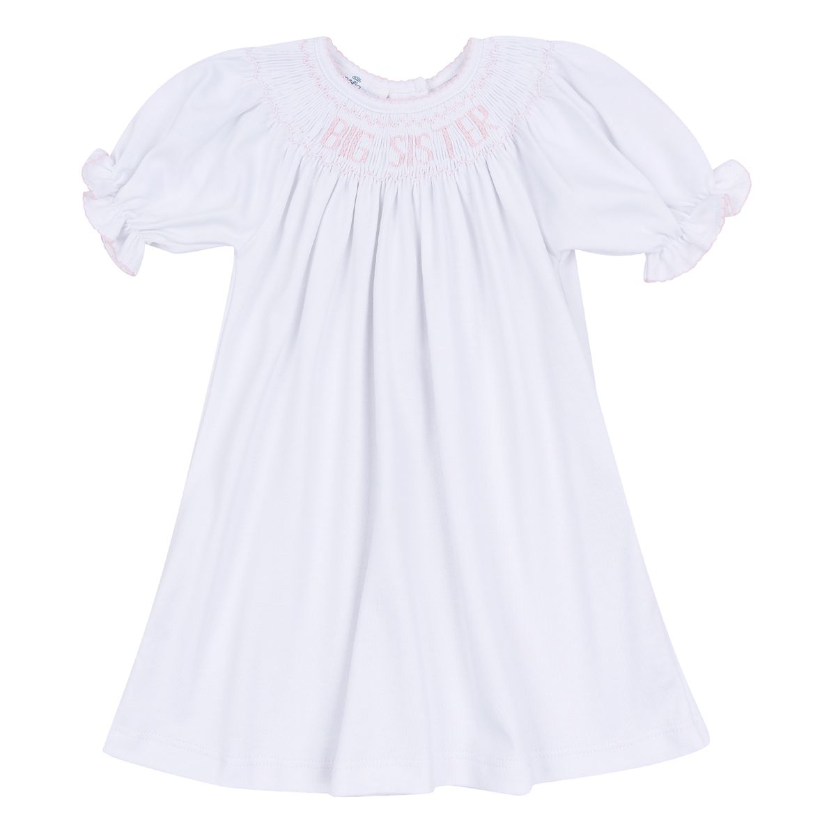 Pink Big Sister Bishop S/S Toddler Dress