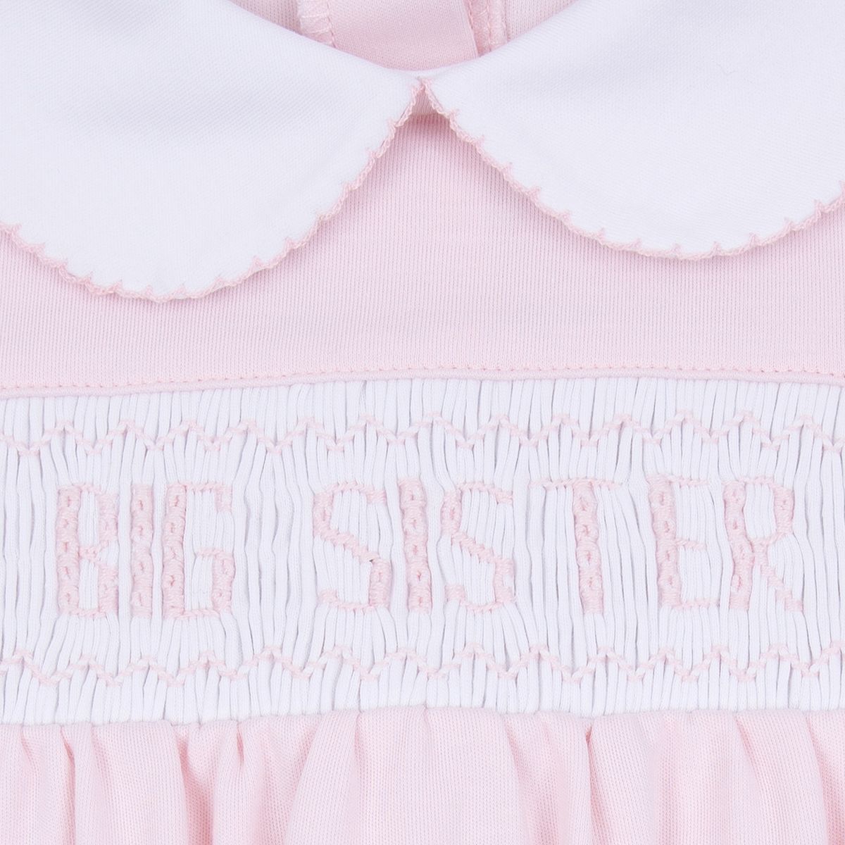Pink Big Sister Smocked S/S Toddler Dress