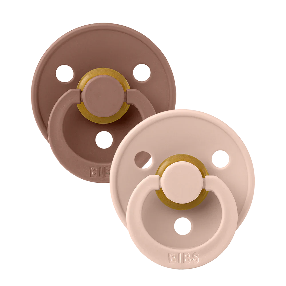 BIBS Pacifier - 2 Pack - Woodchuck/Blush