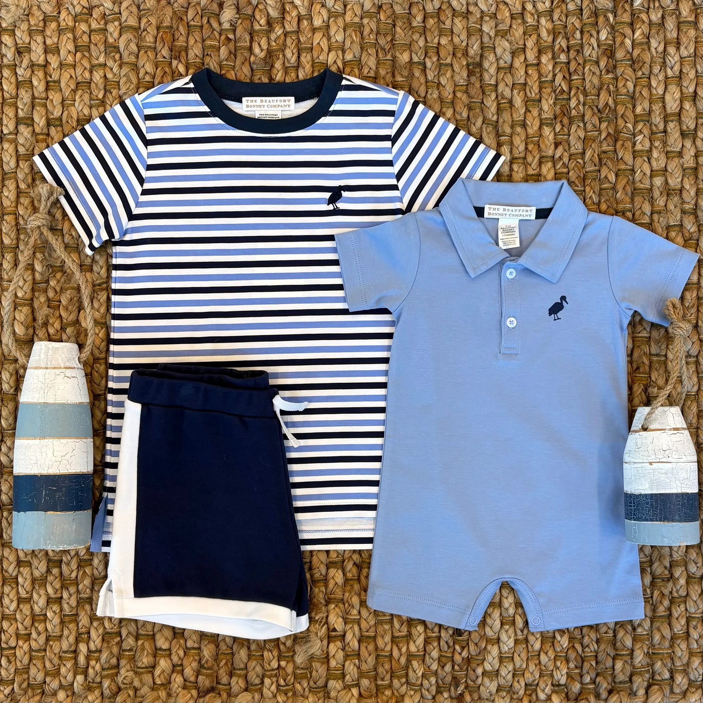 The Beaufort Bonnet Company - Shaefer Shorts - Nantucket Navy/Worth Ave White