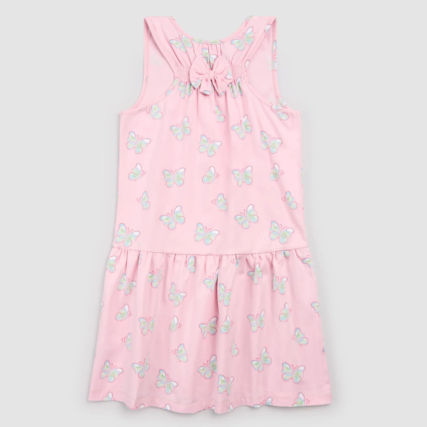 Butterflies on Parfait Racerback Jersey Dress