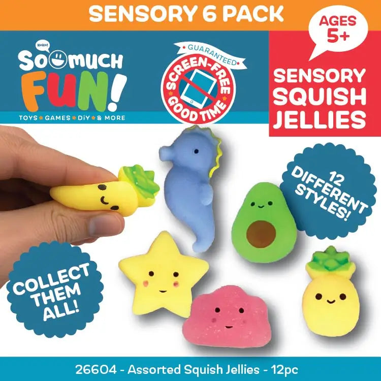 Squish Jellies Sensory Fidget Toy Assortment