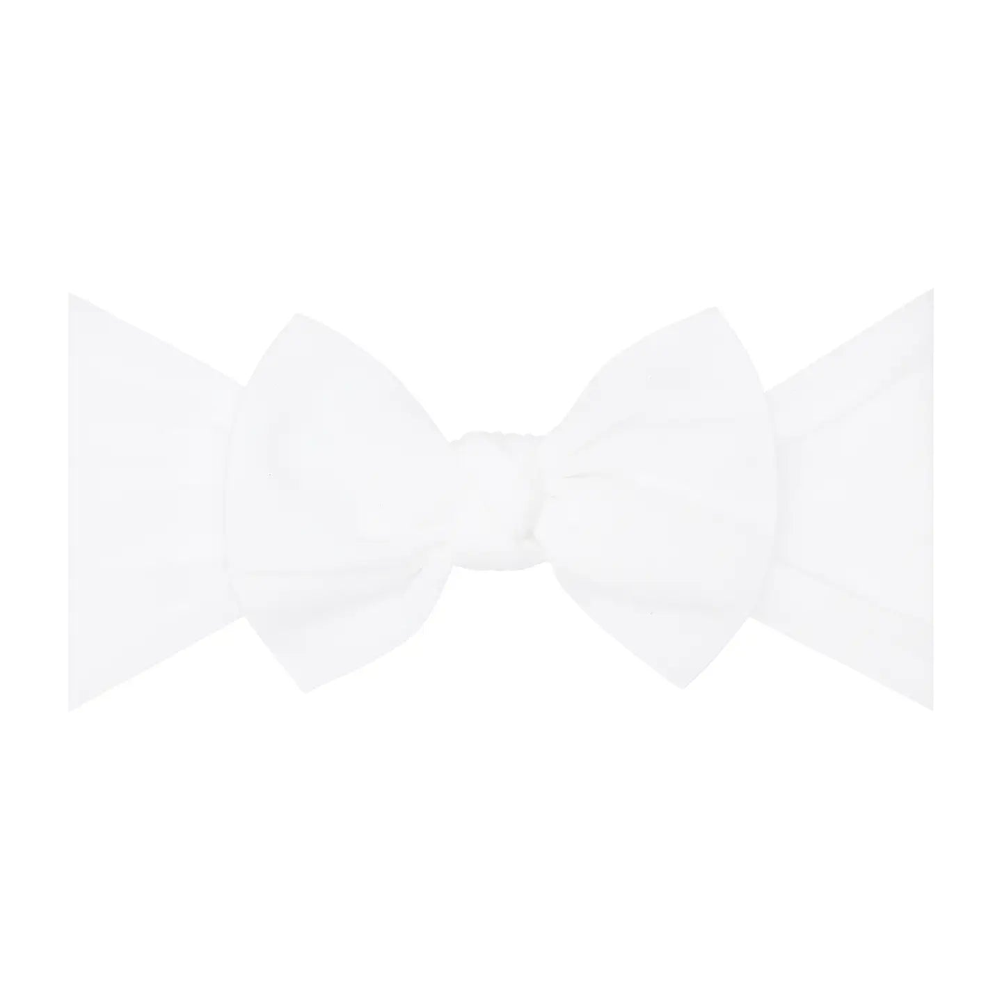 White Original Knot Soft Nylon Headband