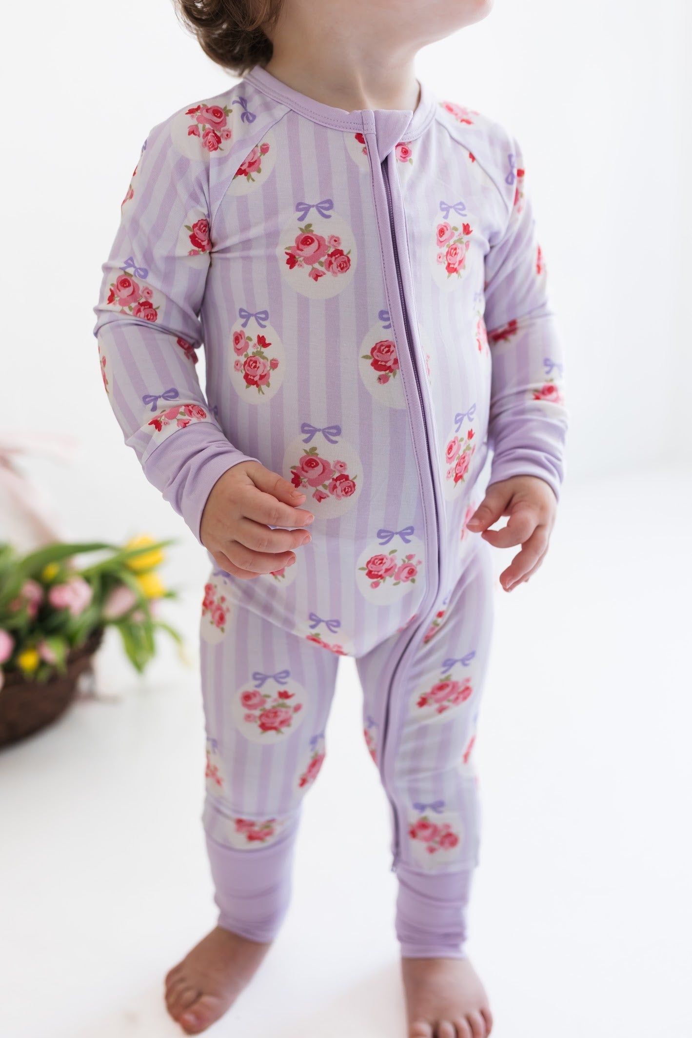 Petal Pop Zipper Romper