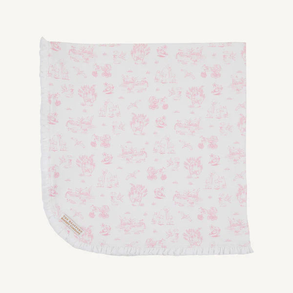 Hamptons Hot Pink Sir Propers Sweet Arrival Buggy Blanket