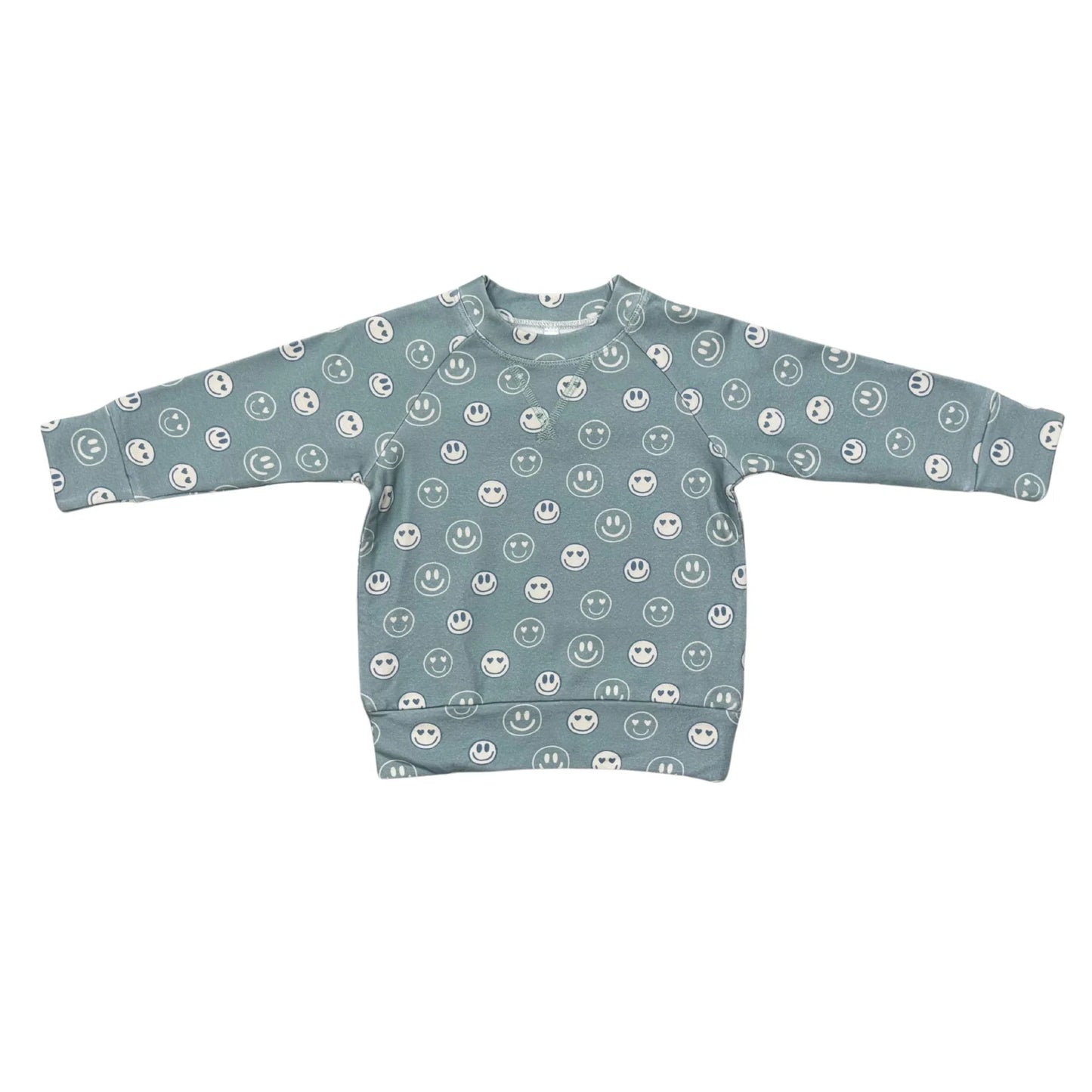 Heart Eyes Boy's Raglan Sweatshirt