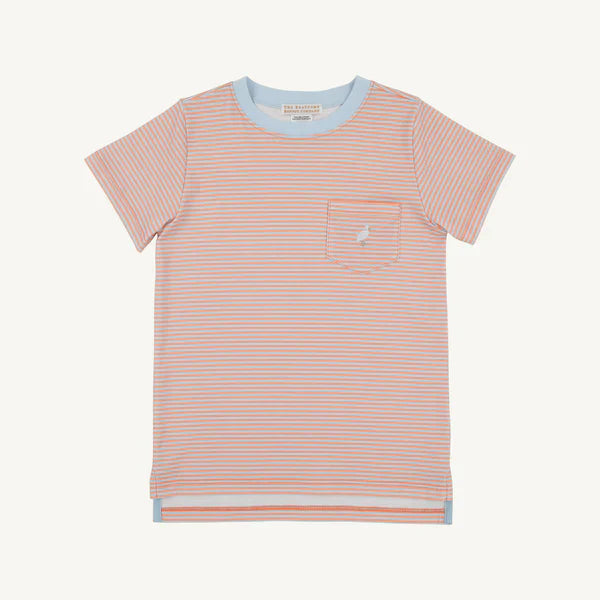 Seashore Sherbert & Buckhead Blue Stripe Carter Crewneck