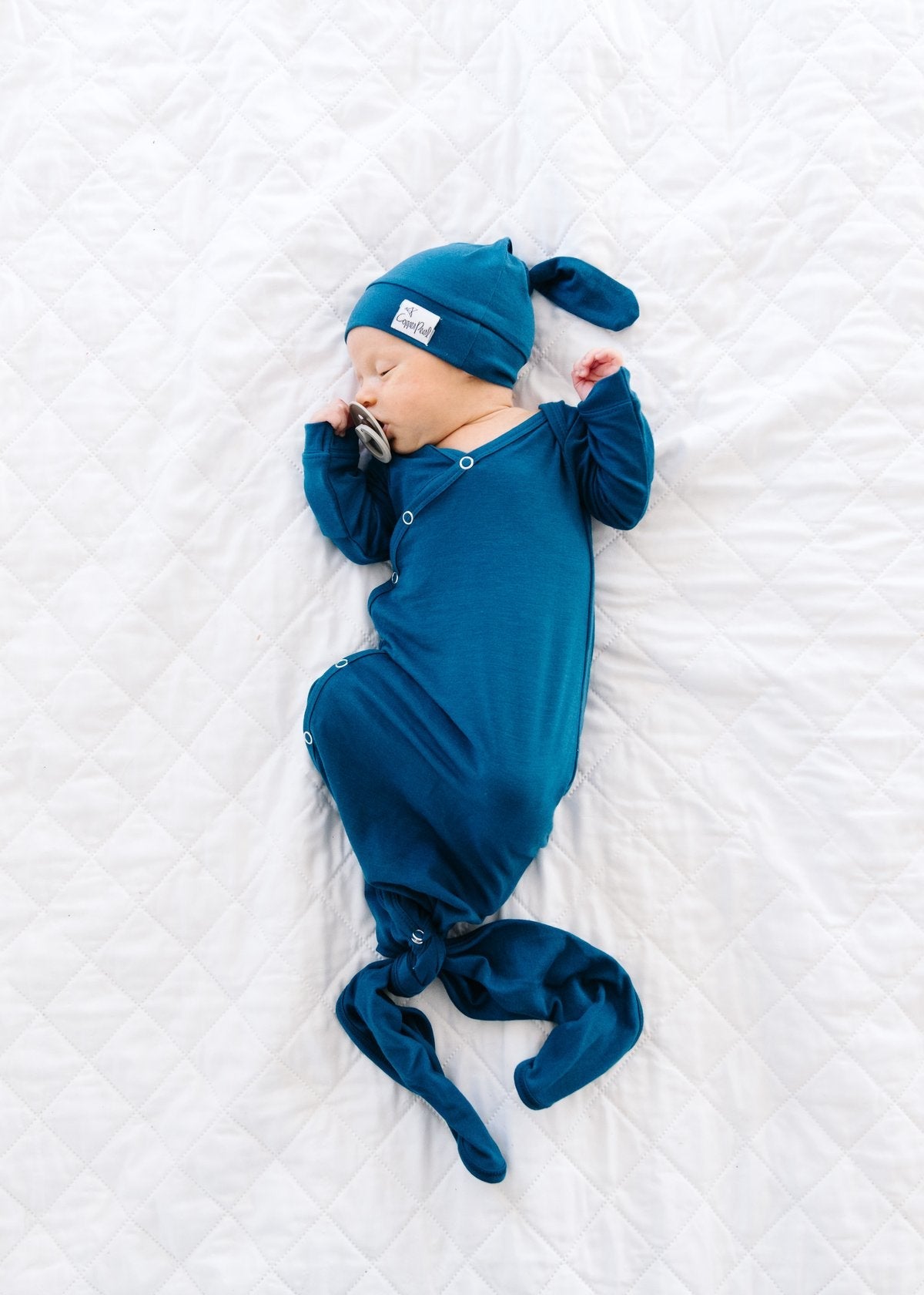 Copper Pearl - Newborn Knotted Gown - River