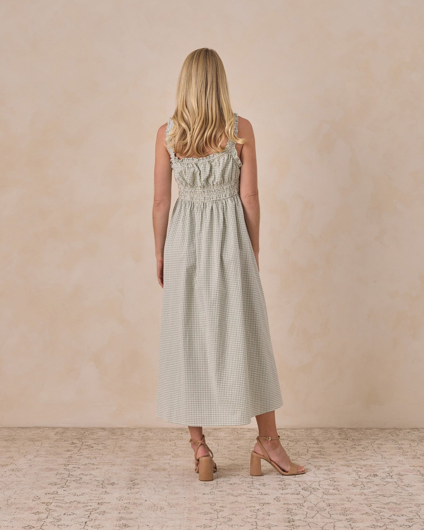 Women's Eucalyptus Check Jane Dress
