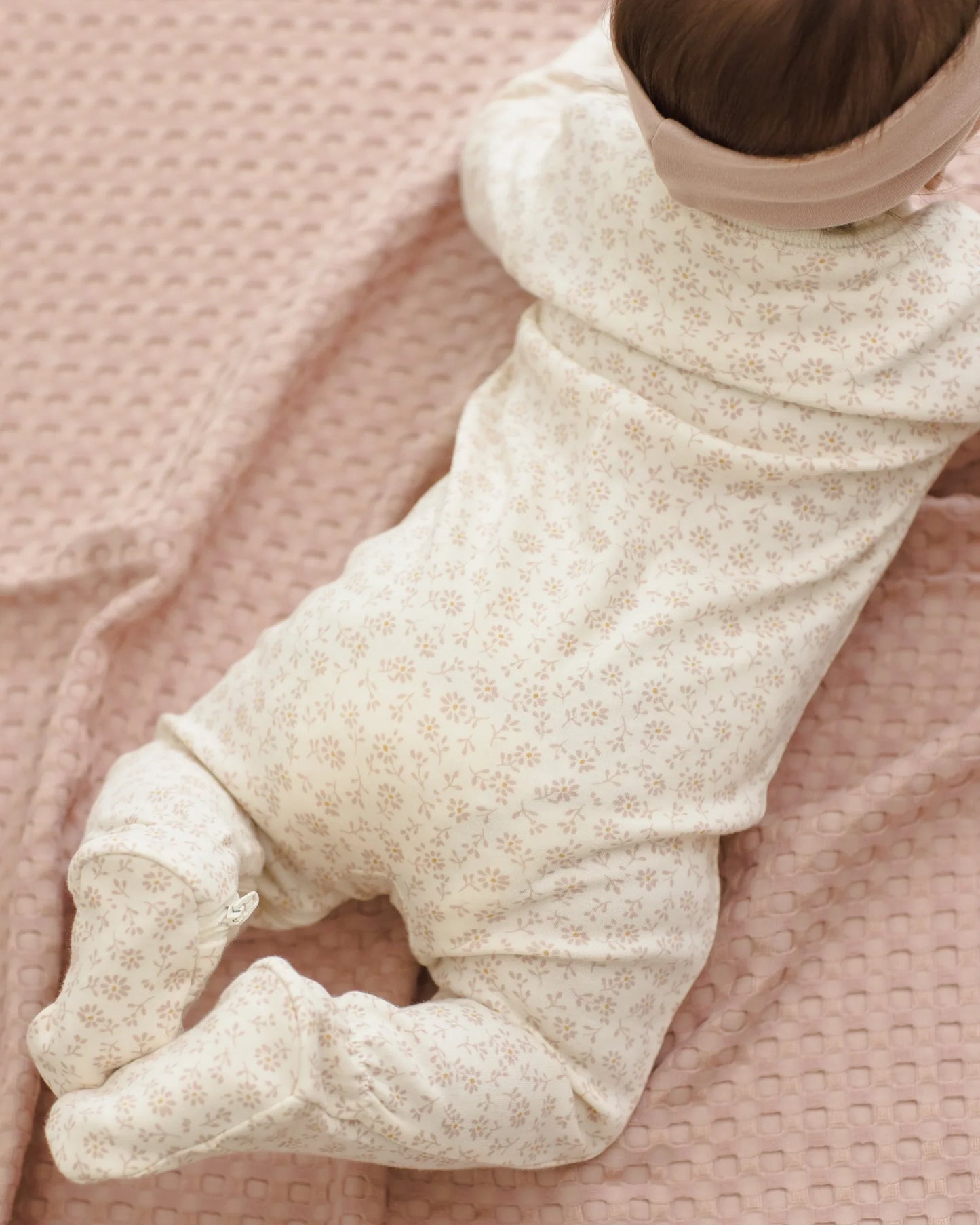 Ditsy Zip Long Sleeve Sleeper Footie
