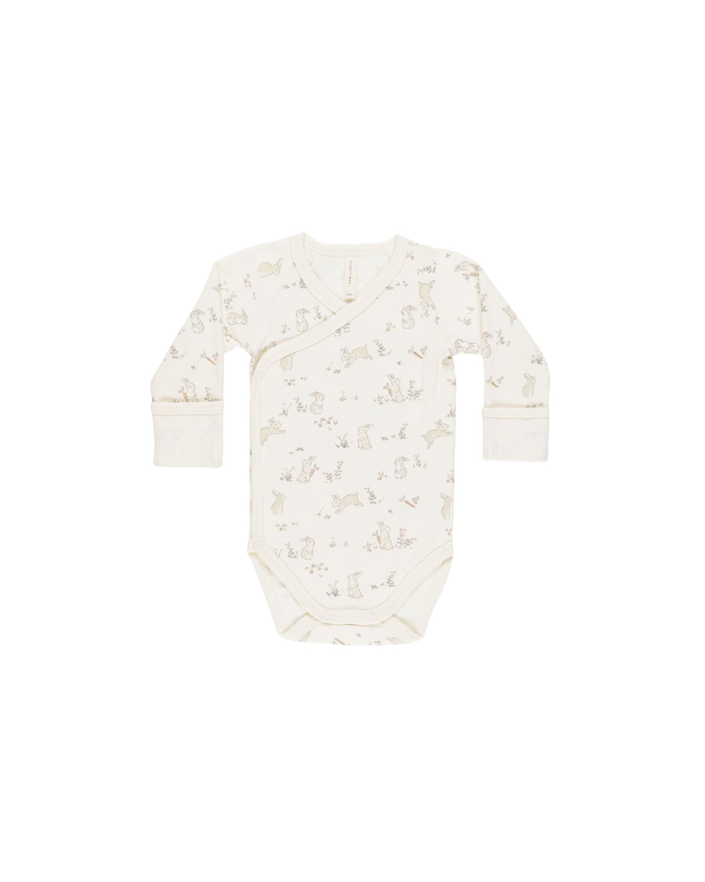 Quincy Mae - Bunnies Side Snap Bodysuit
