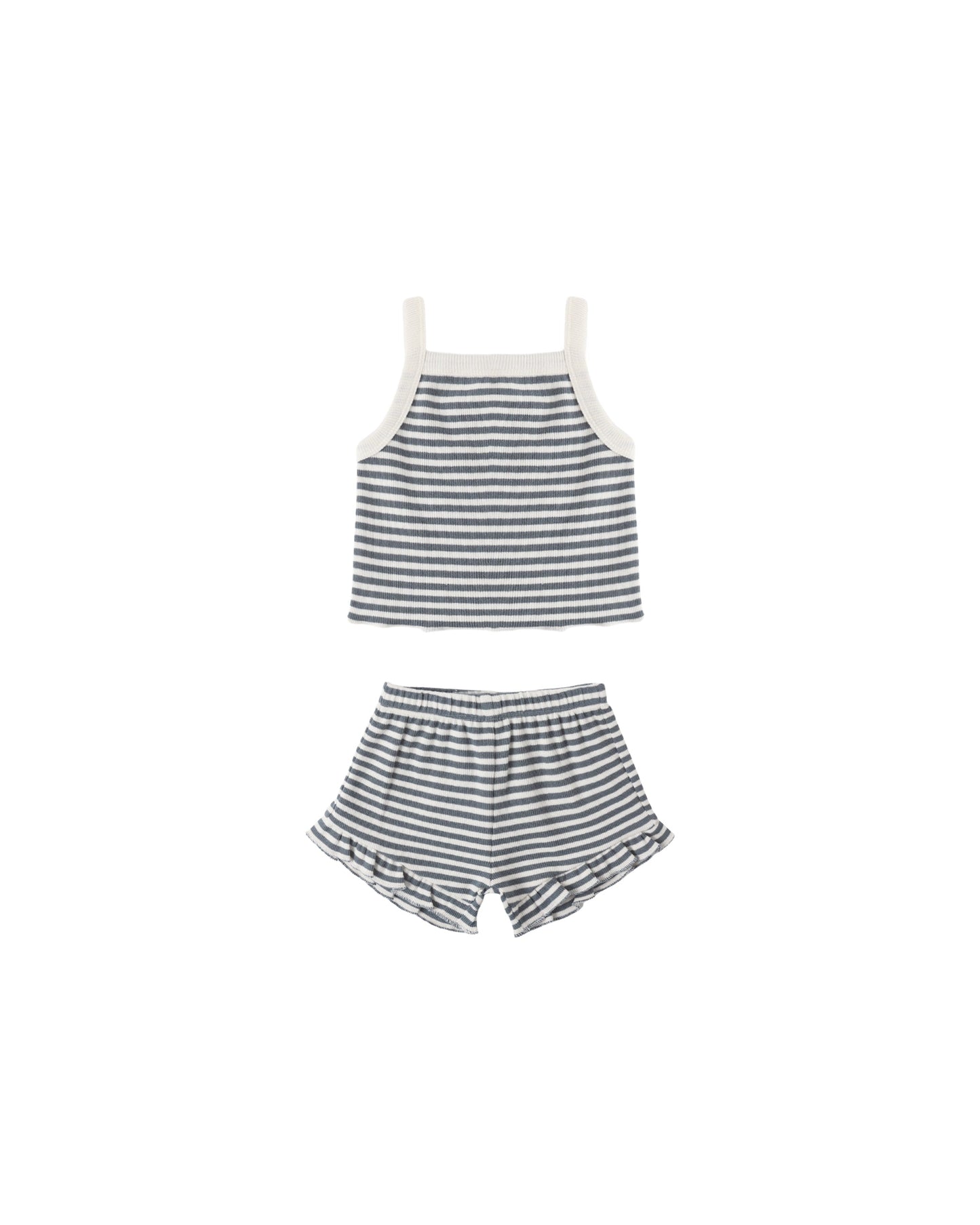 Ocean Stripe Evie Tank + Shortie Set