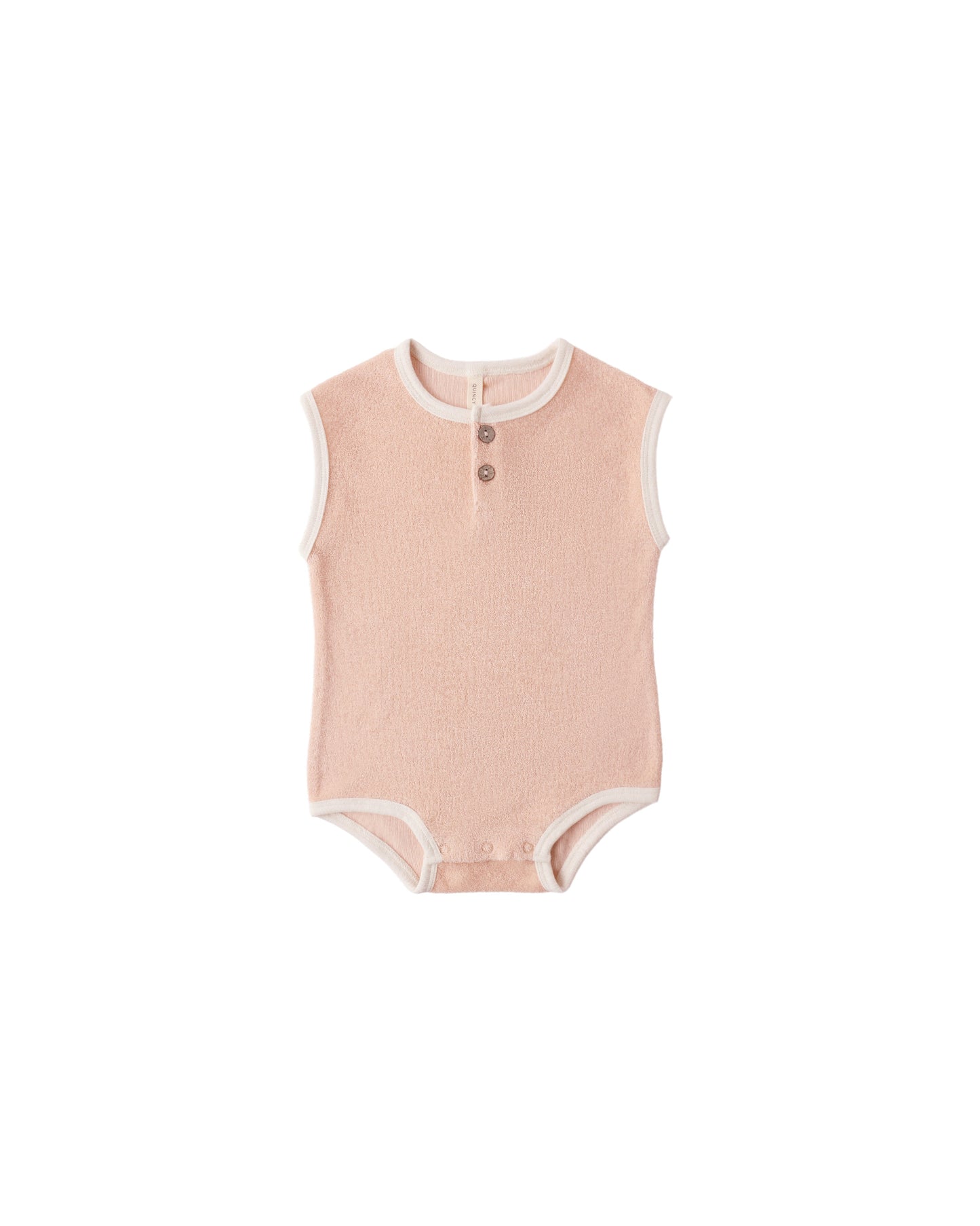 Melon Terry Cloth Romper