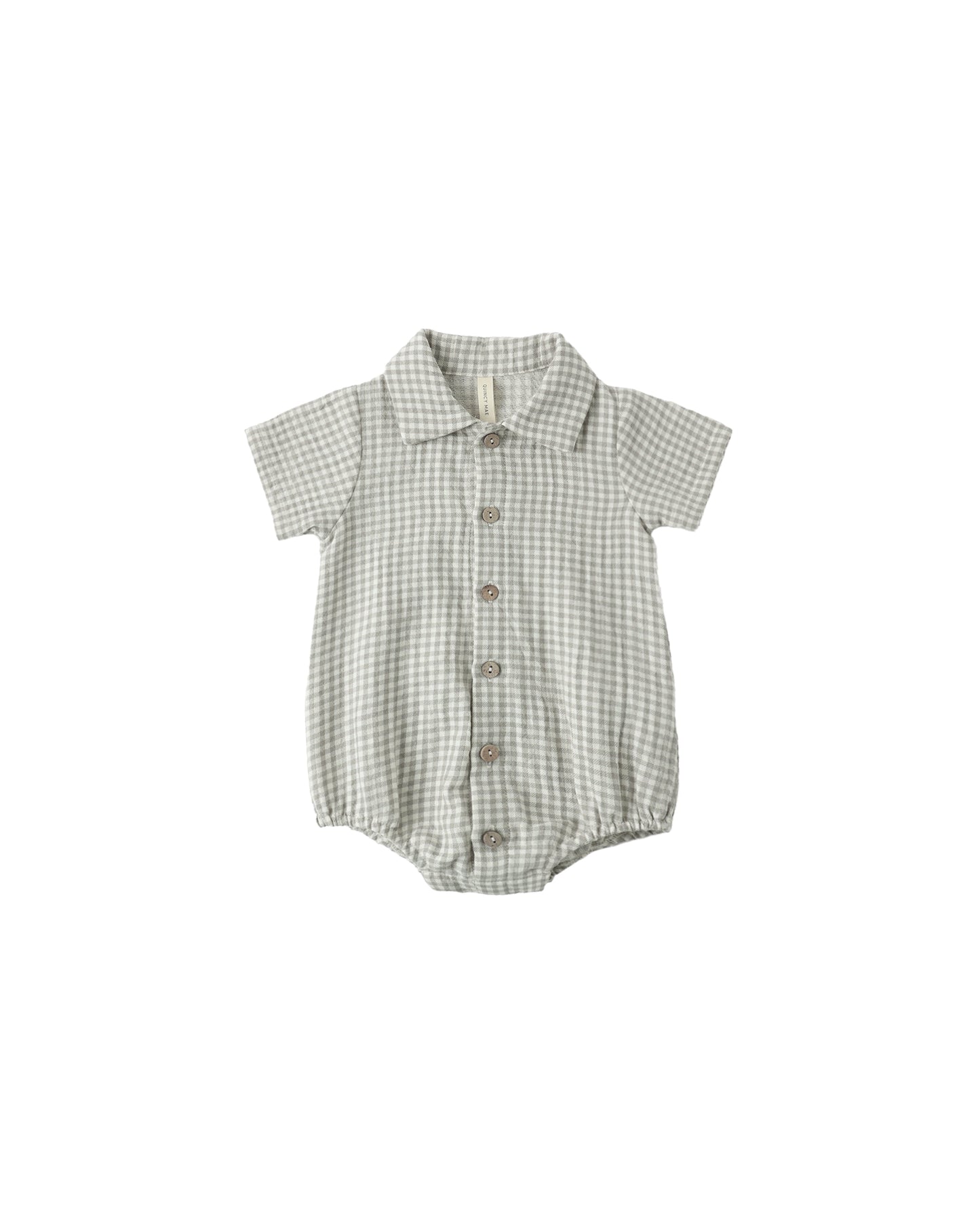 Sage Gingham Matteo Romper