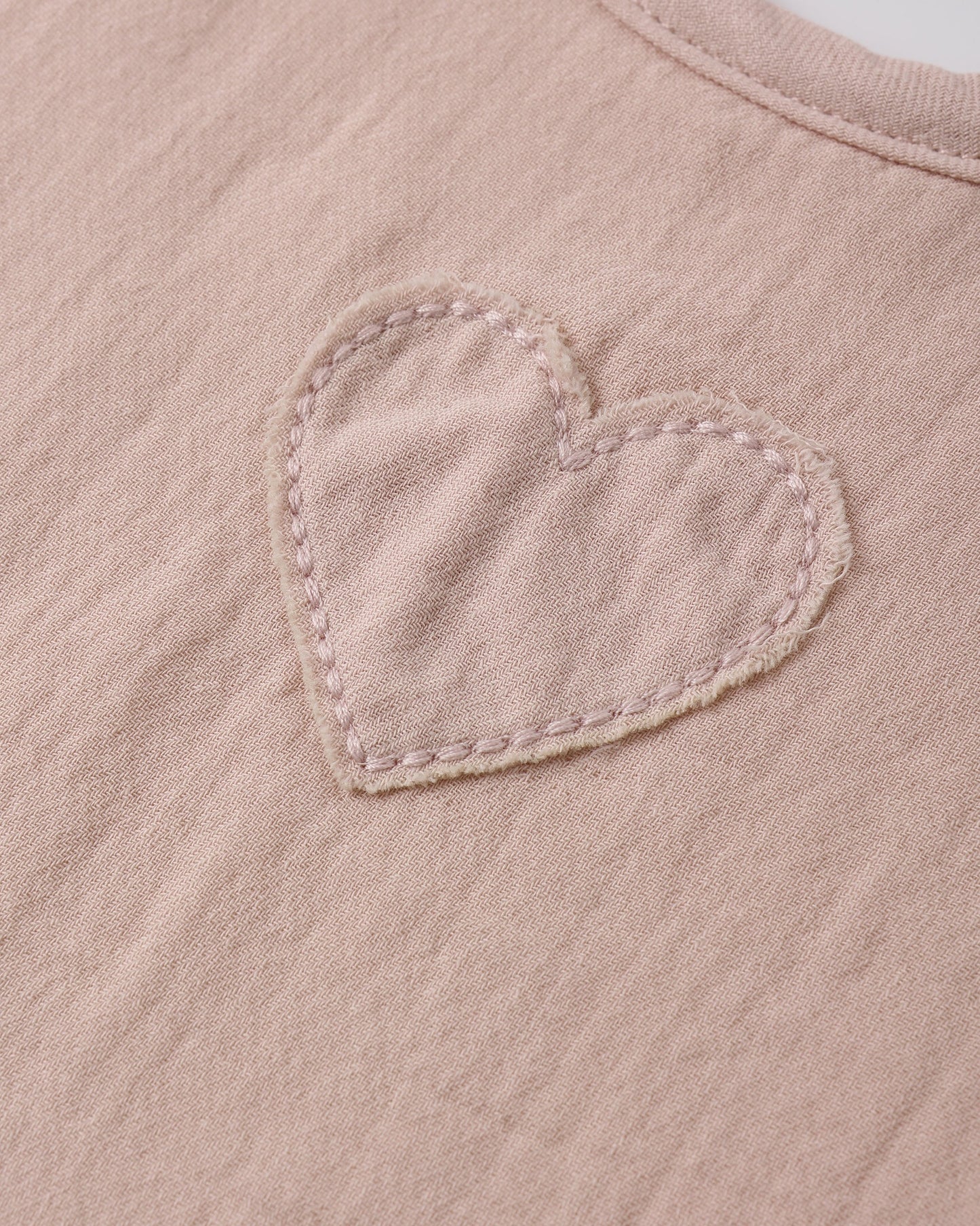 Blush Woven Tie Bib