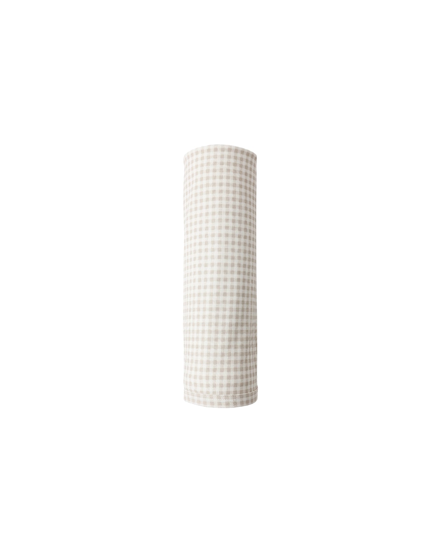 Oat Gingham Bamboo Swaddle