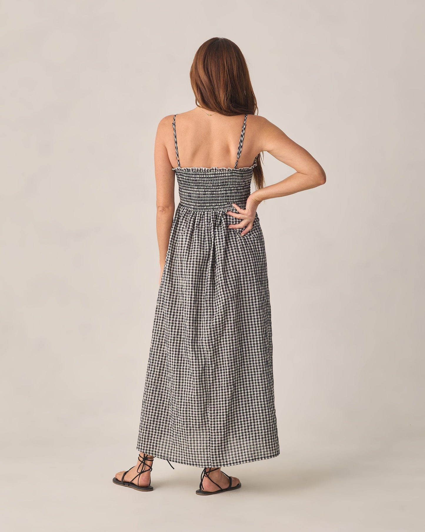 Women's Black Check Chrissy Dress