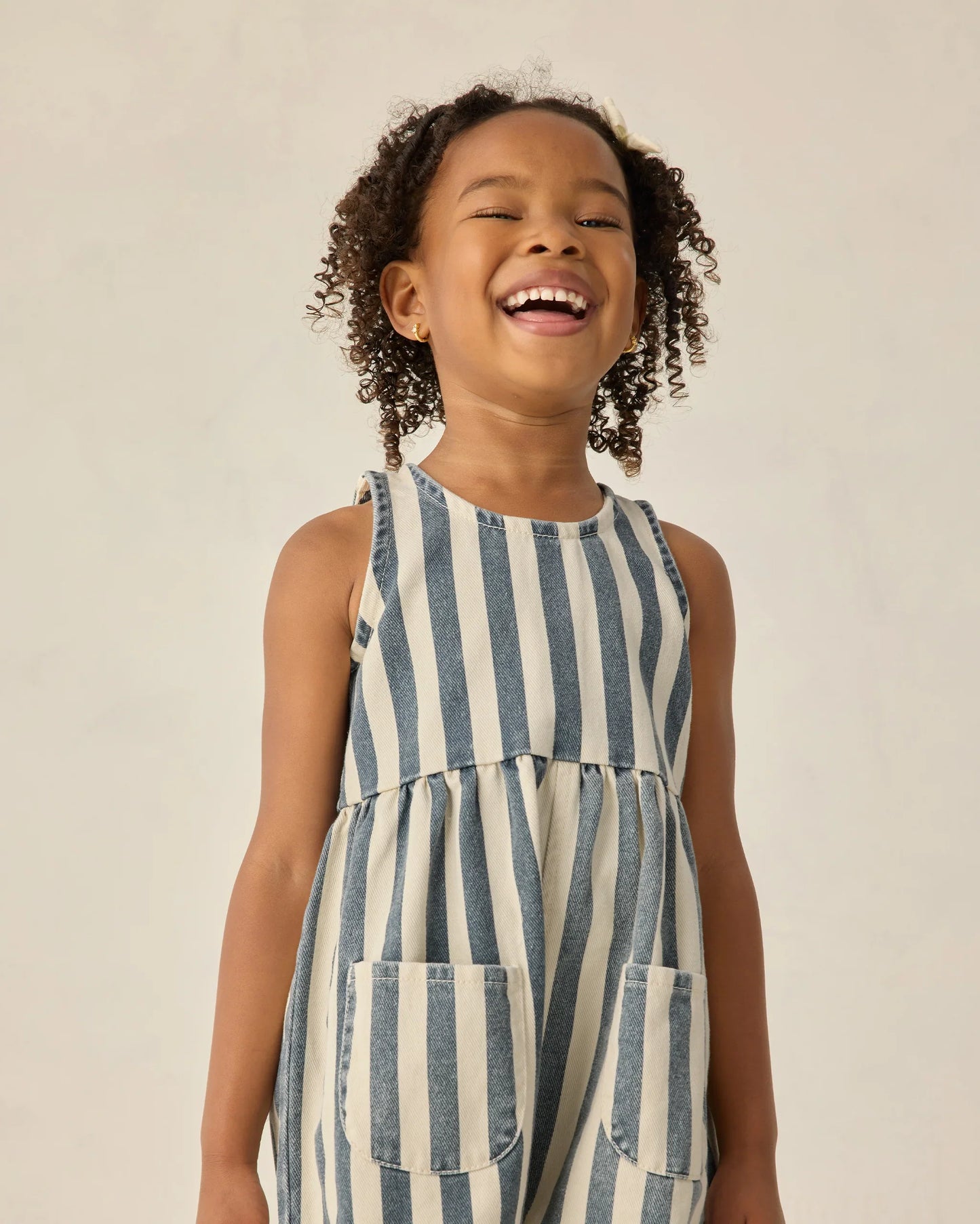 Navy Stripe Dani Romper
