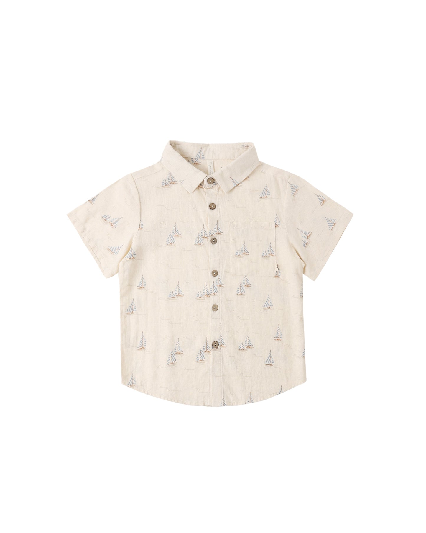 Sail Collared Short Sleeve Shirt