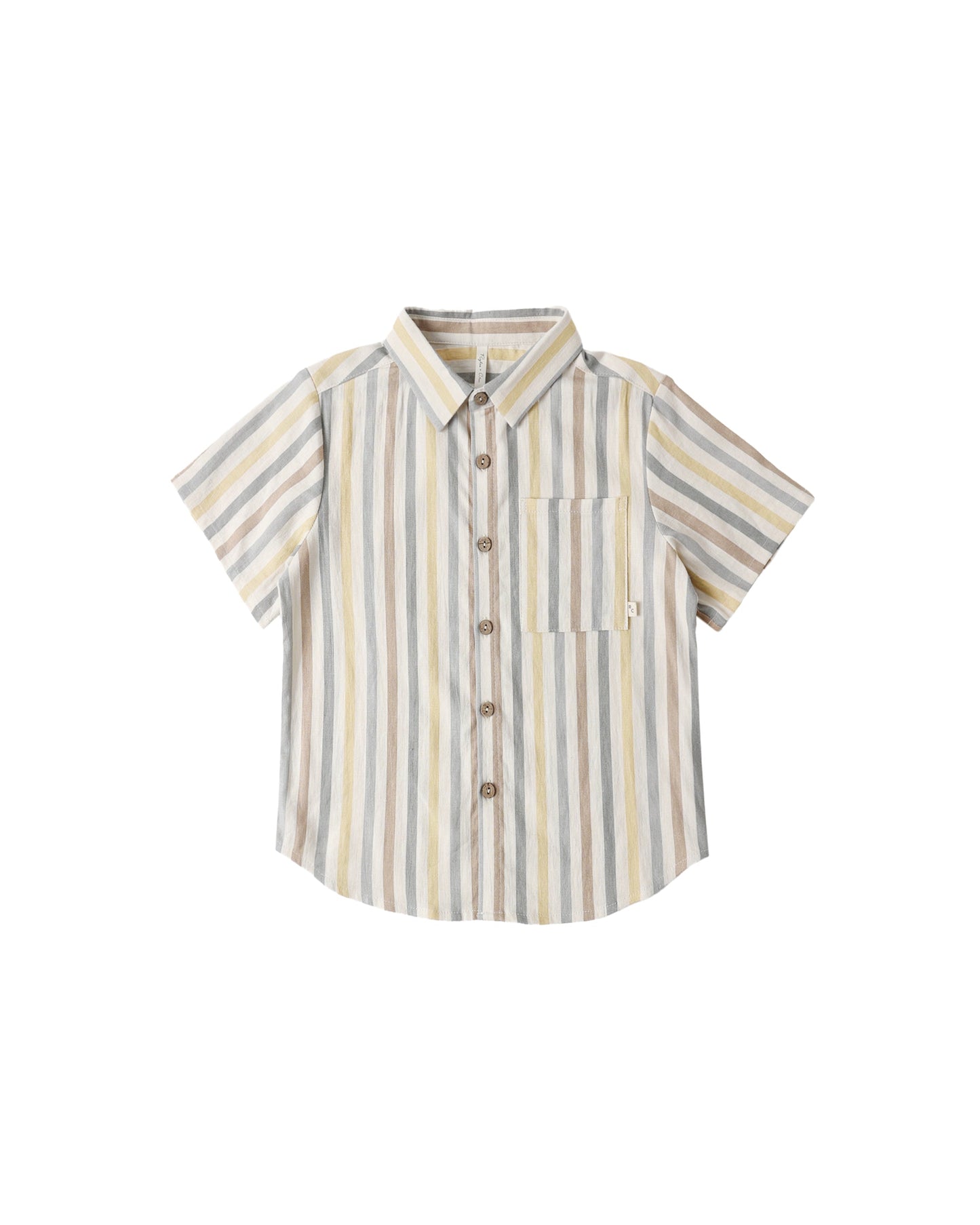 Valencia Stripe Collared Short Sleeve Shirt
