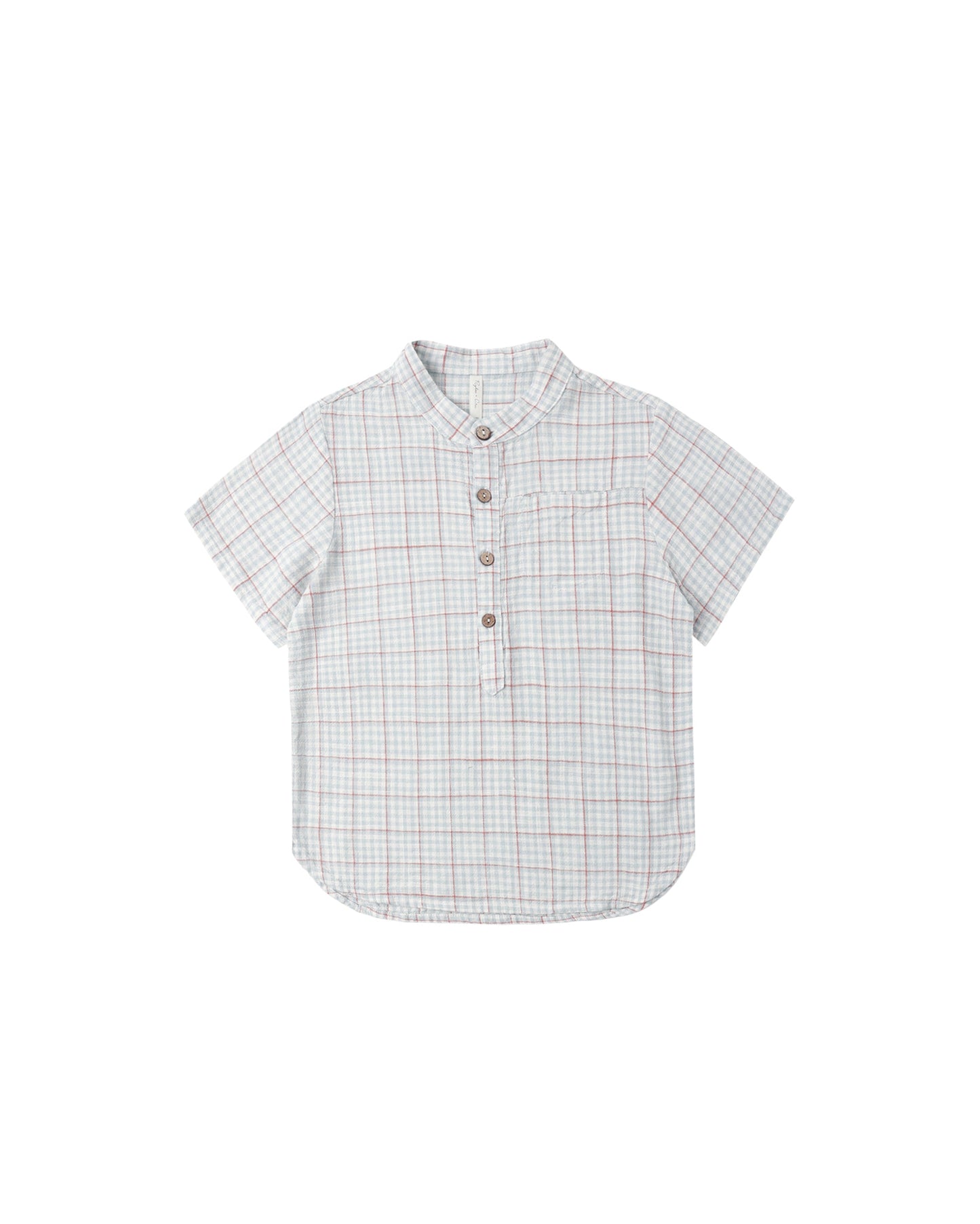 Light Blue Plaid Mason Shirt