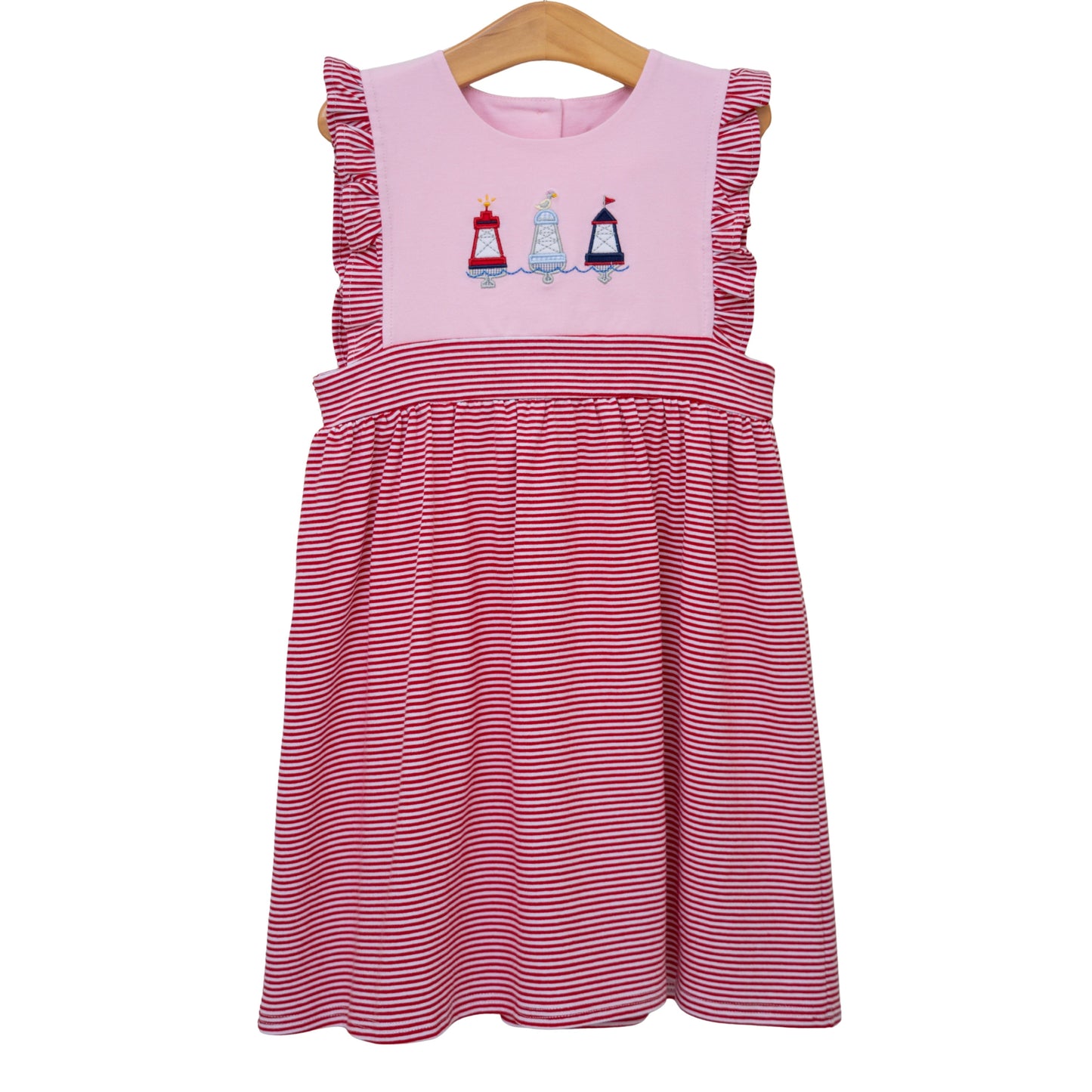 Red, White, and Buoy Sophia Dress
