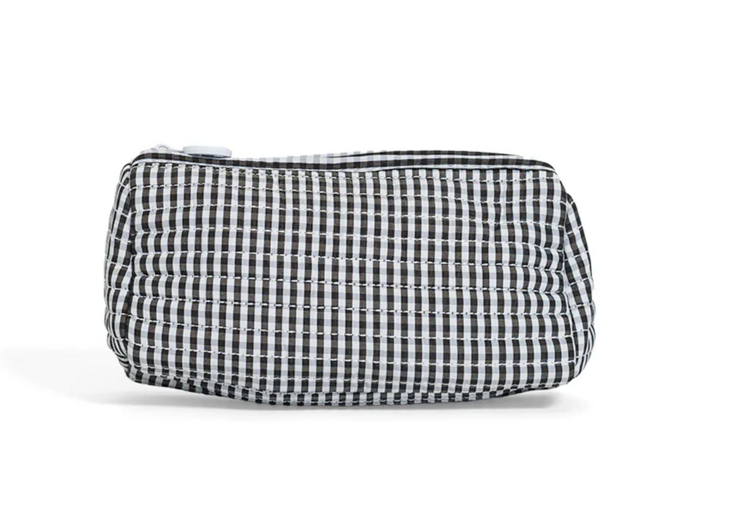 Quilted Pochette Bag - Gingham Black