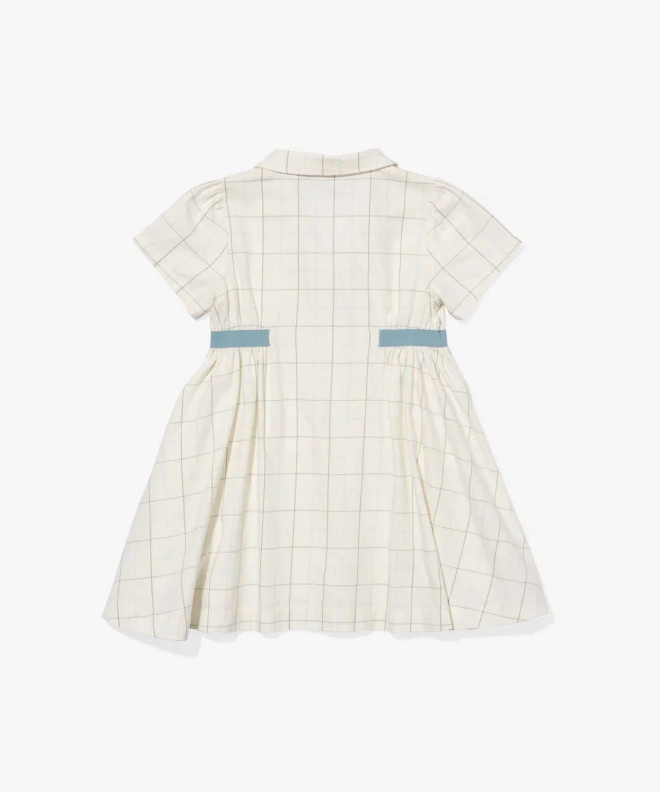 Seafoam Plaid Shirt Dress