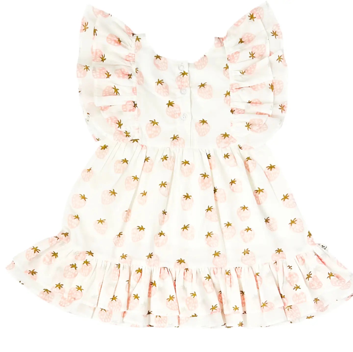 Strawberry Frill Sleeve Dress