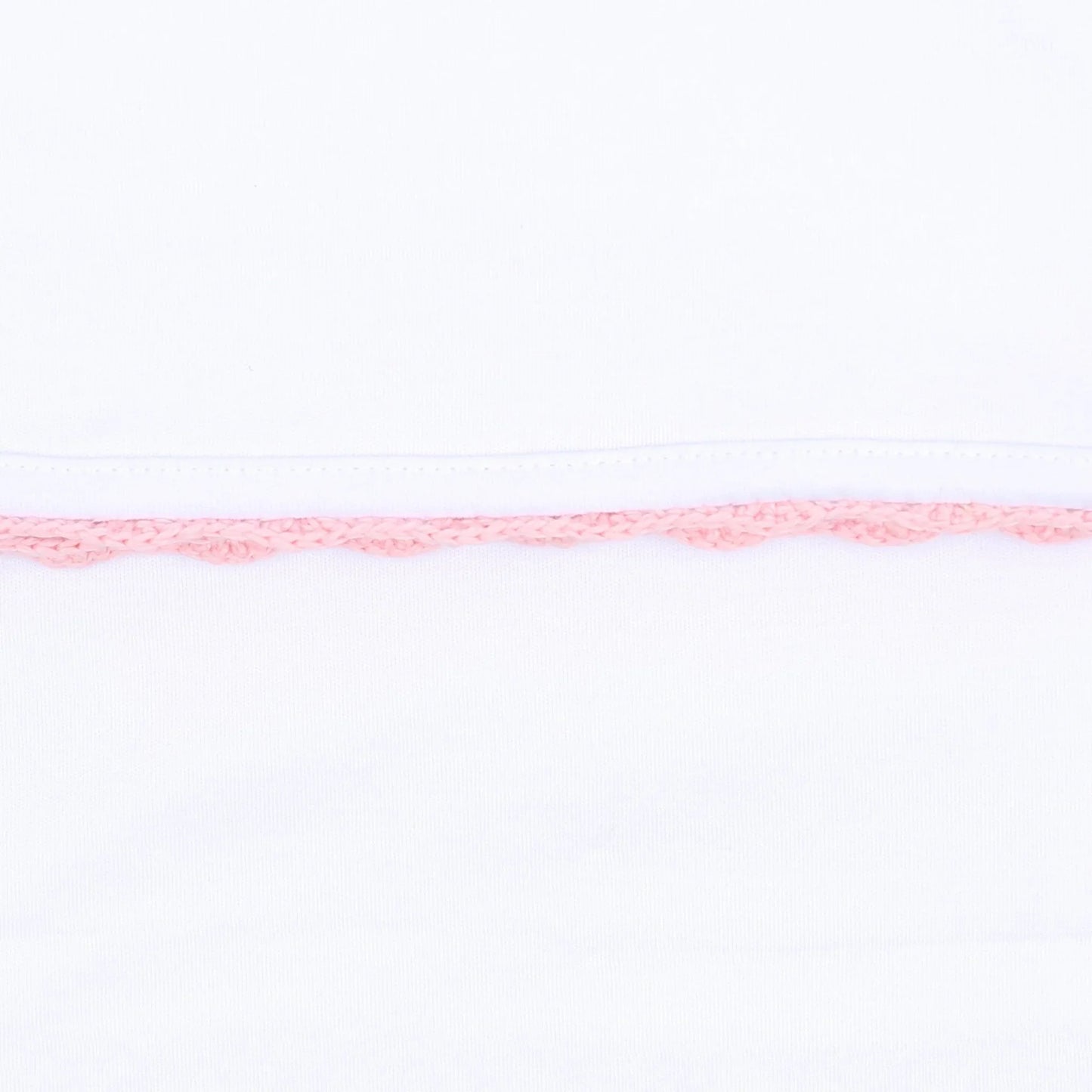 Baby Joy Pink Crochet Trim Hat