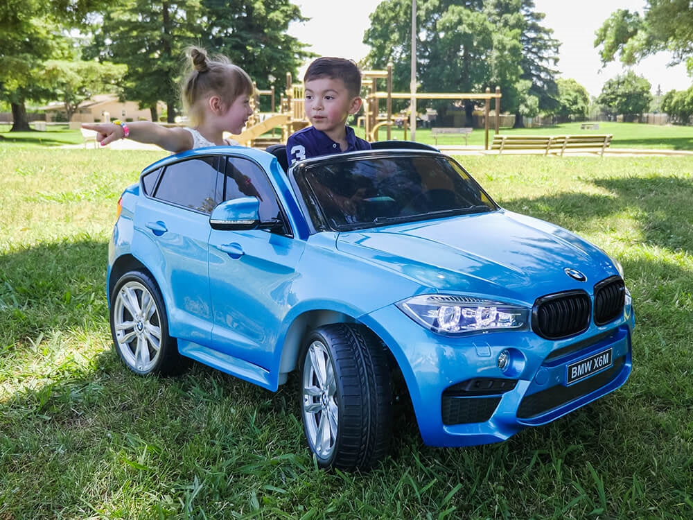 Two Seat BMW X6M Kids 12V Ride On Car with Remote - Black