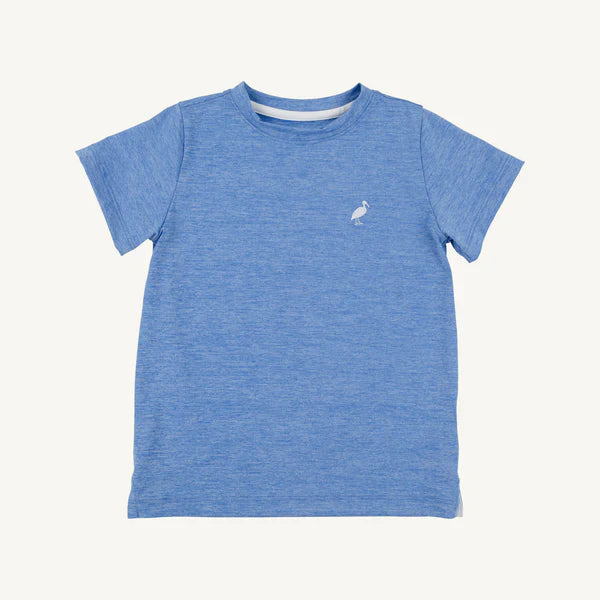 Sunrise Blvd Blue (Heathered) PrepleticTM Carter Crewneck