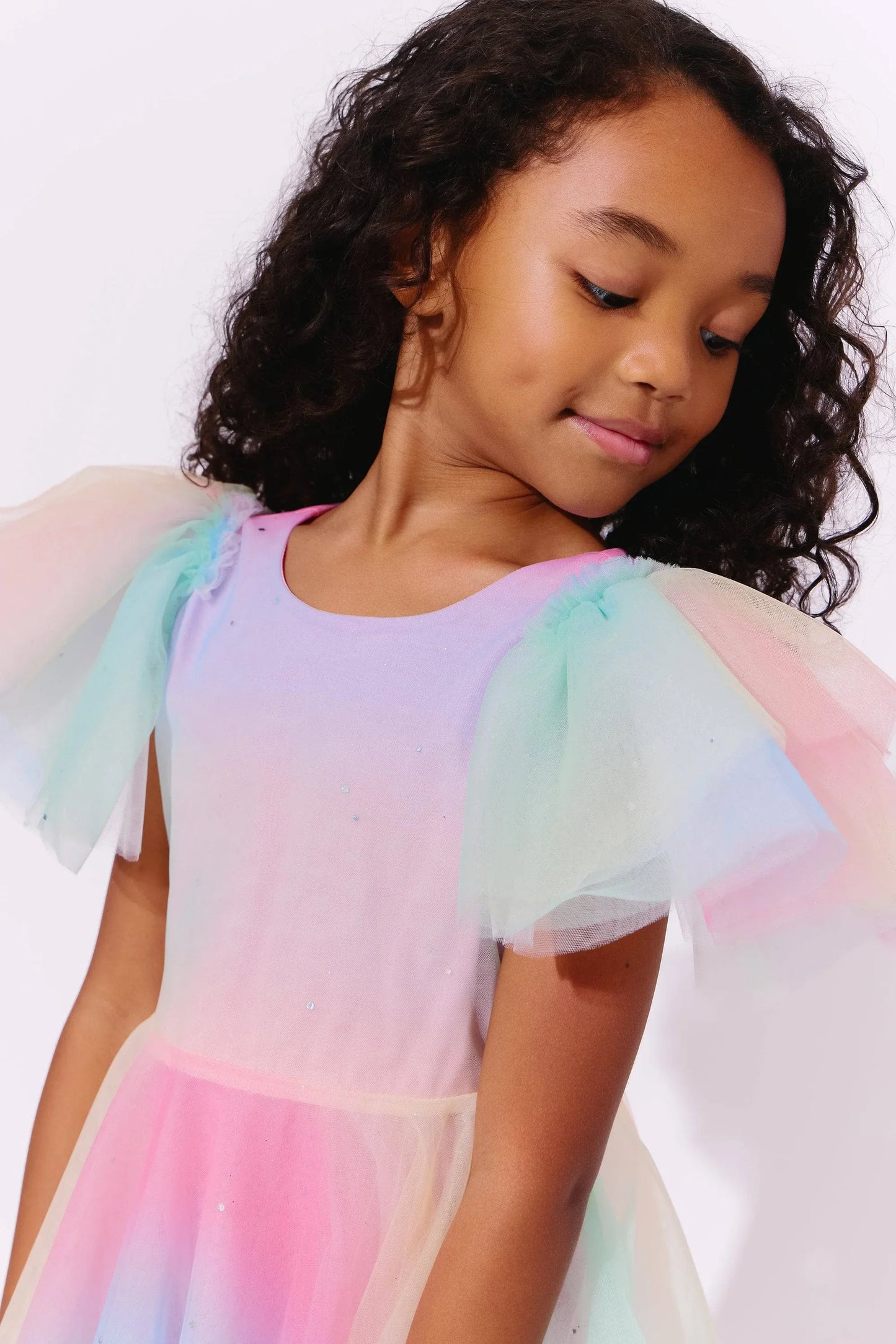 Sparkle Ombre Tulle Dress