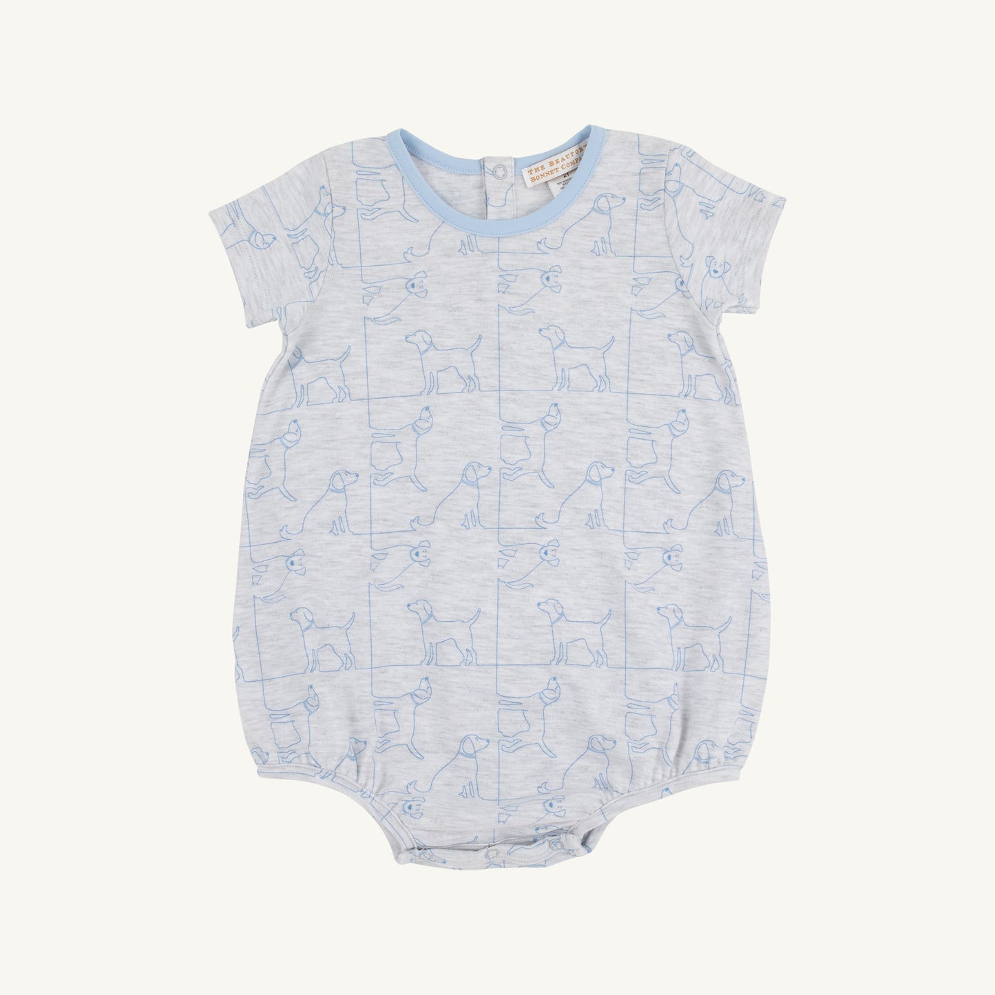 Puppy Puzzle/Beale Street Blue Short Sleeve Patton Play Bubble