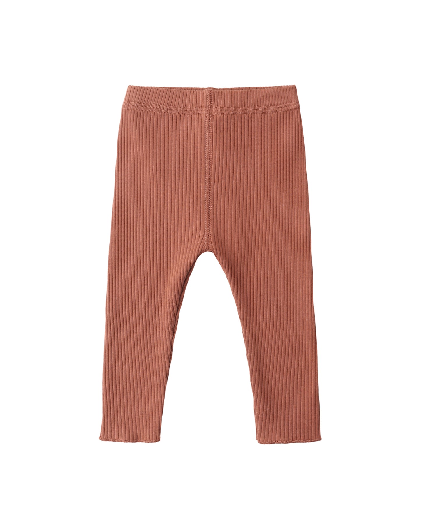 Red Ribbed Legging