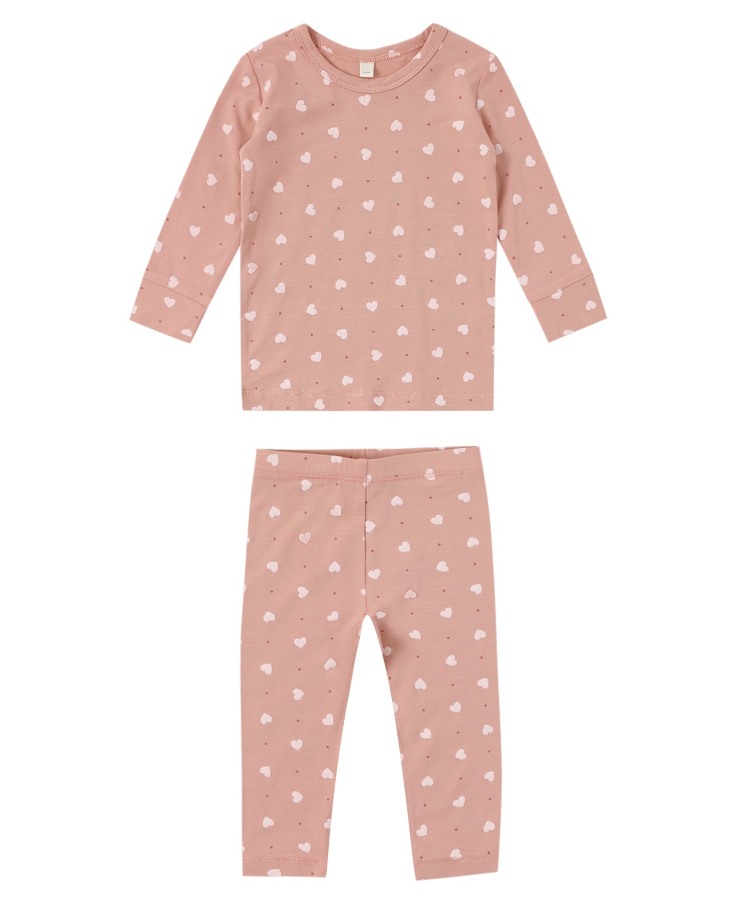 Pink Hearts Bamboo Pajama Set