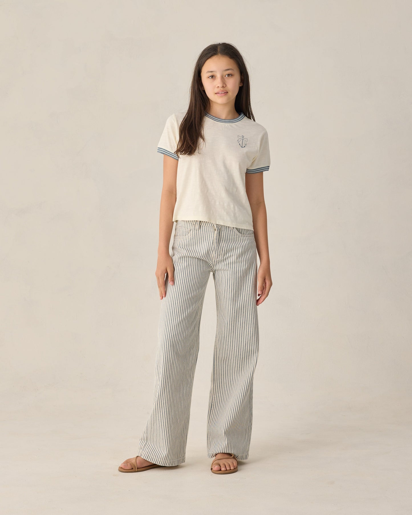 Teen Anchor Bow Ringer Tee