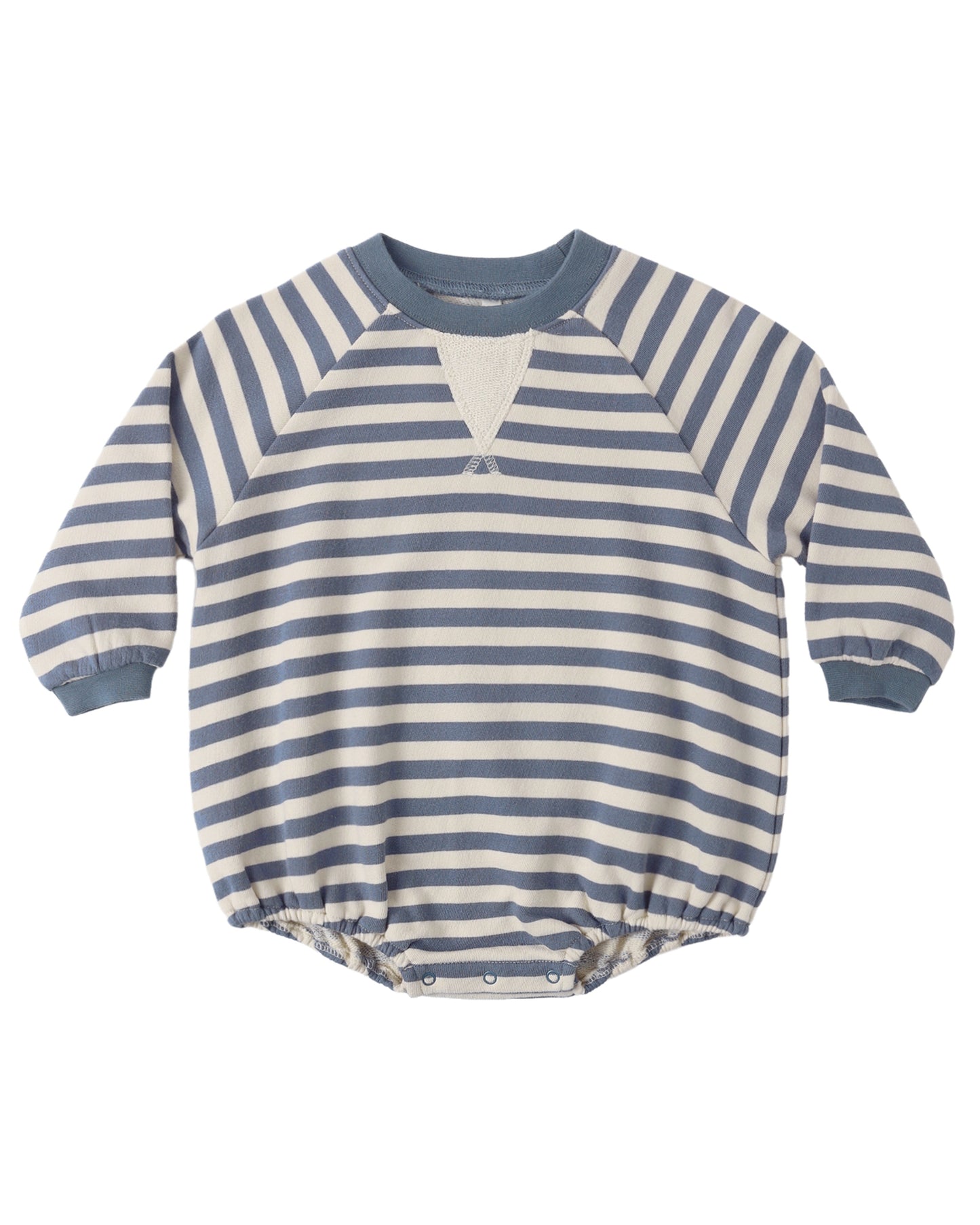 Marine Stripe Crewneck Romper