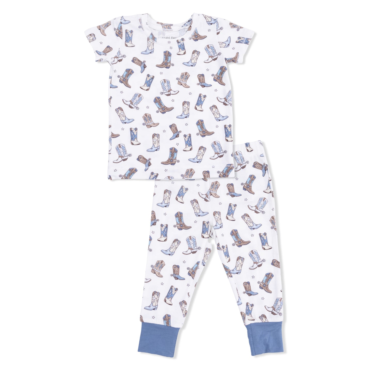 Cowboy Boots Short Sleeve Loungewear Set