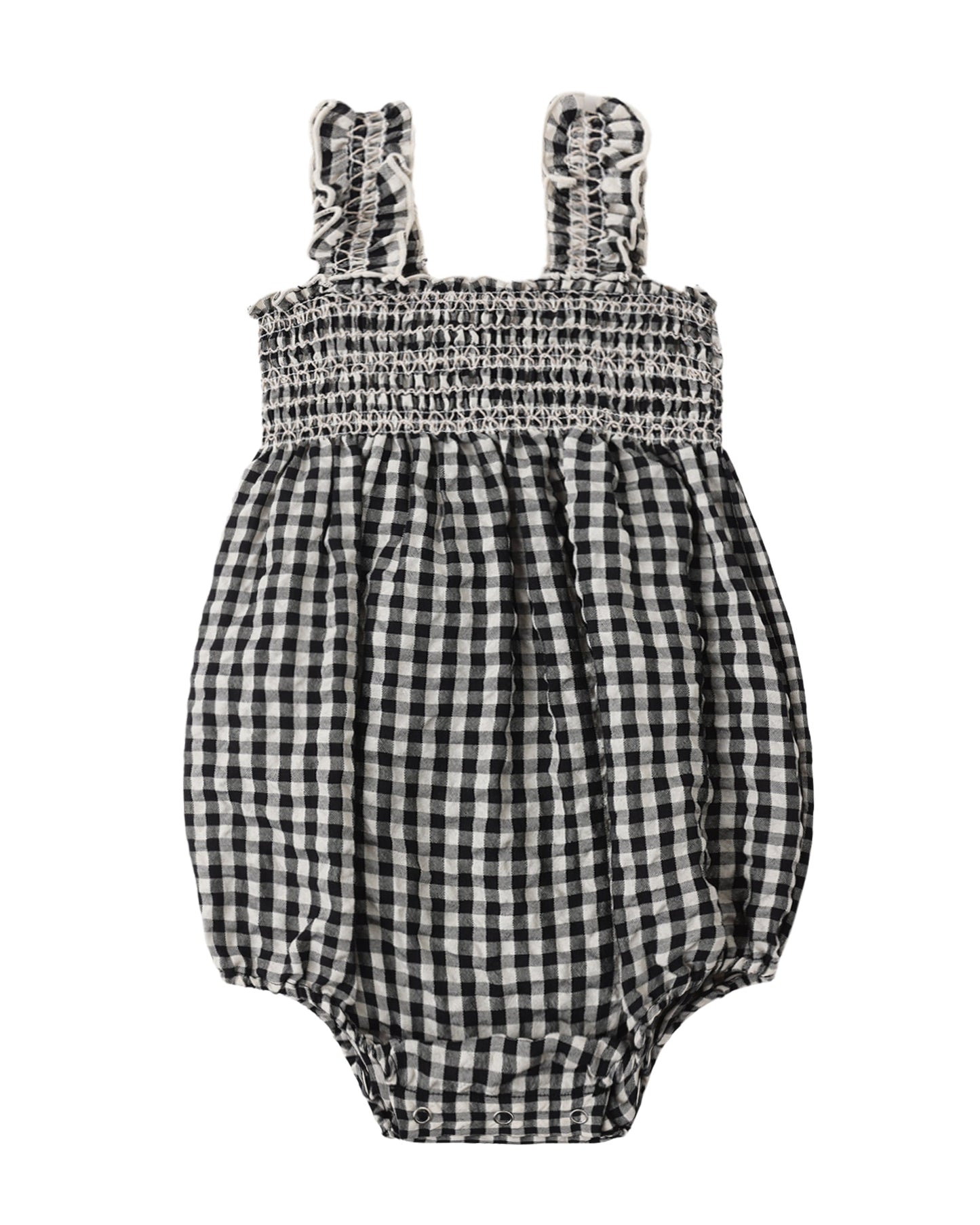 Black Check Julia Romper