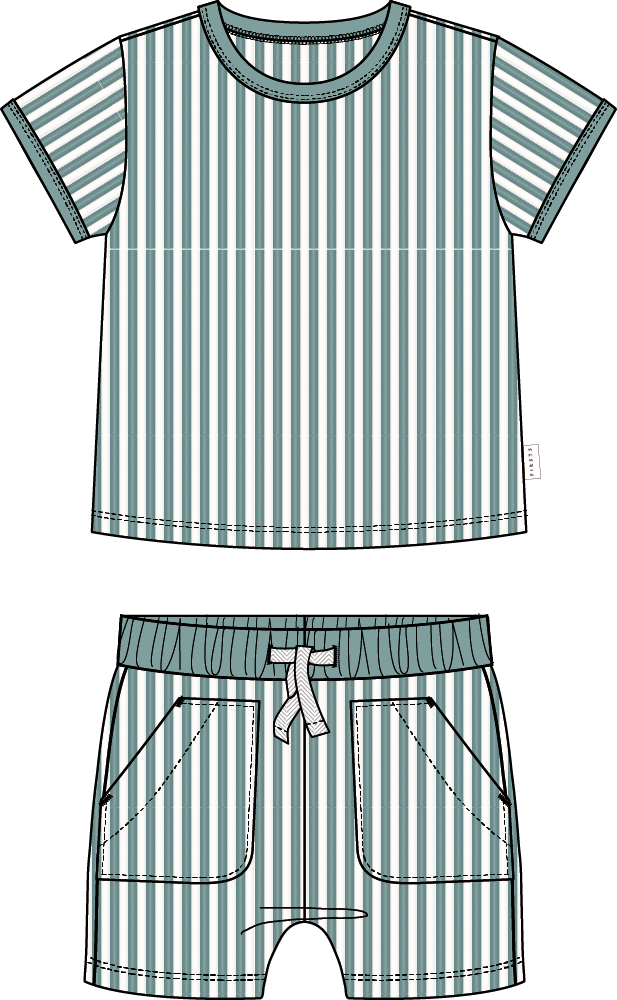 Turquoise Short Set