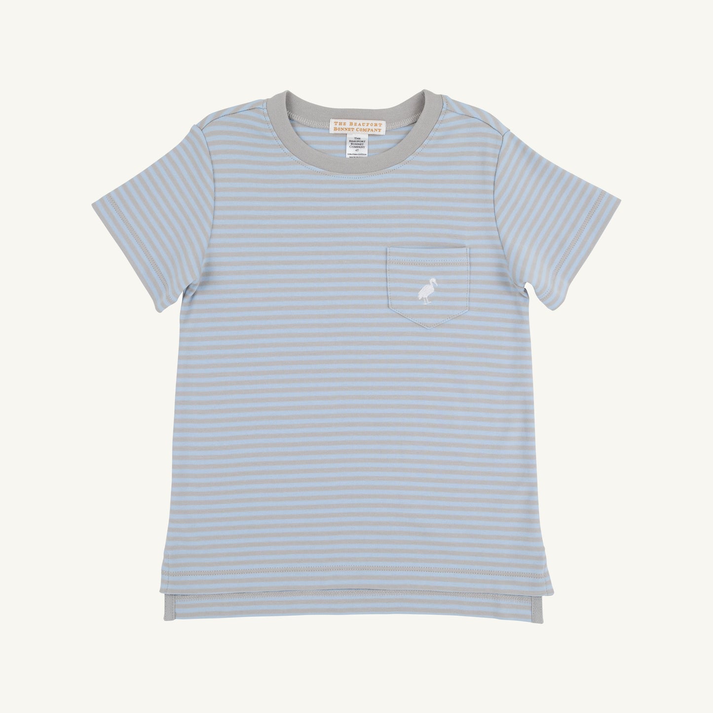 Beale Street Blue and Grantley Gray Stripe Carter Crewneck