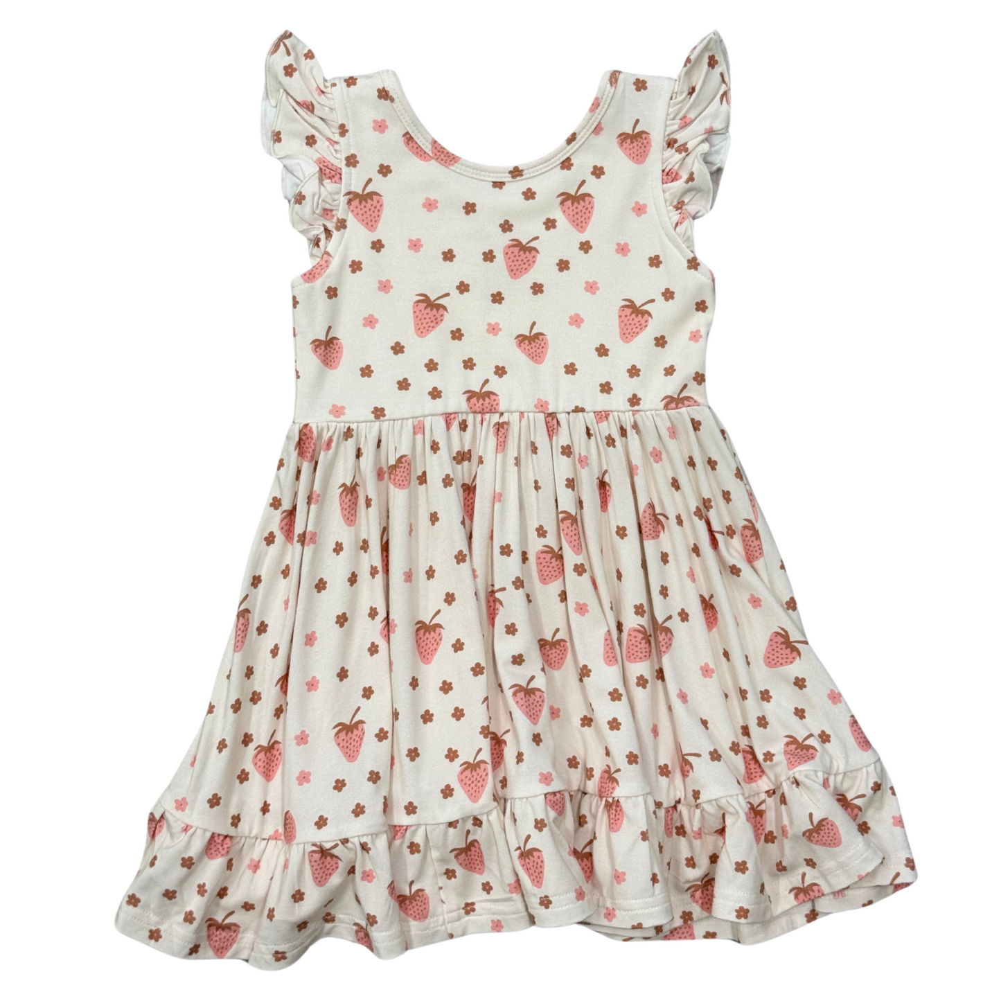 Strawberries Twirl Dress