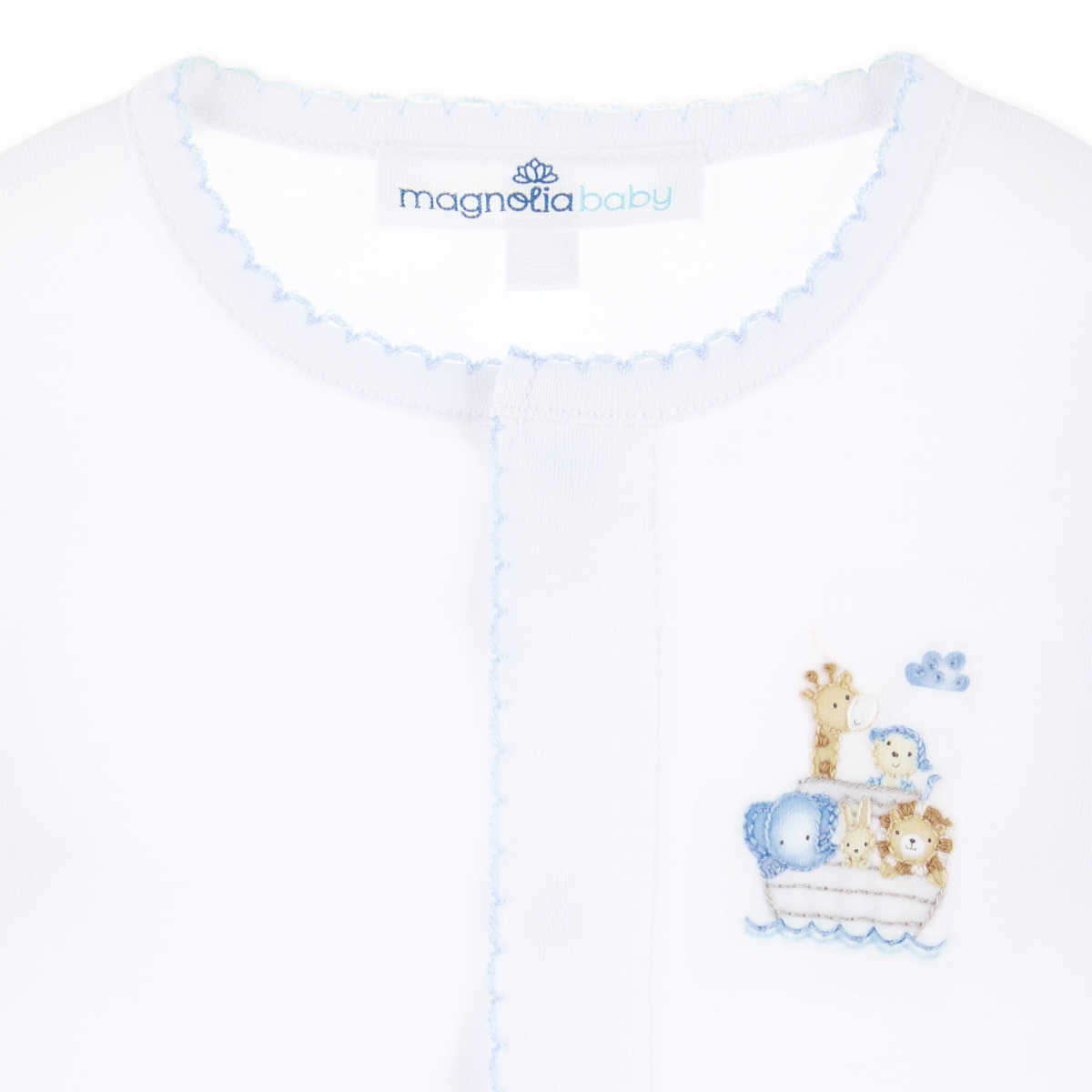 Noah's Ark Light Blue Footie