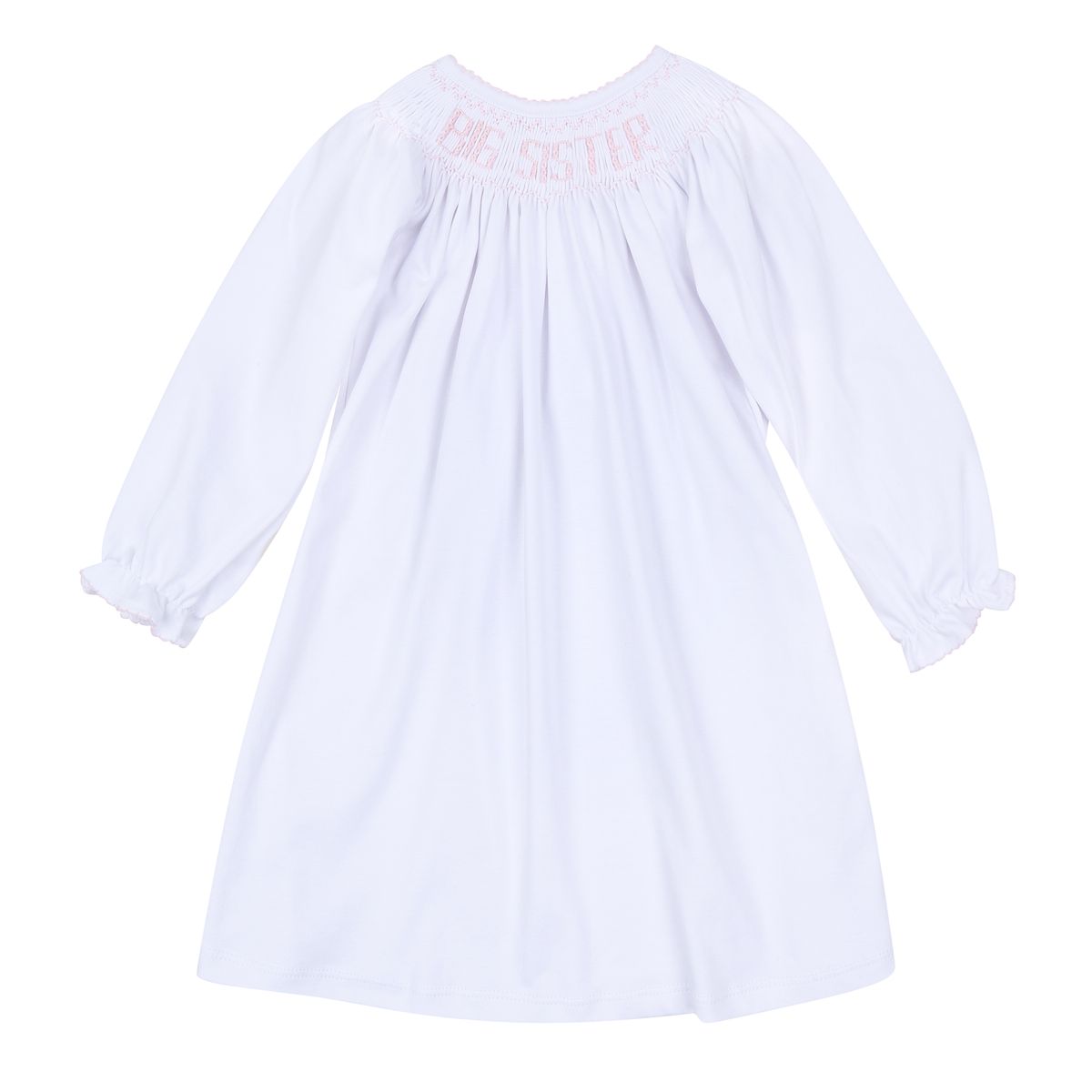 Pink Big Sister Bishop L/S Toddler Dress