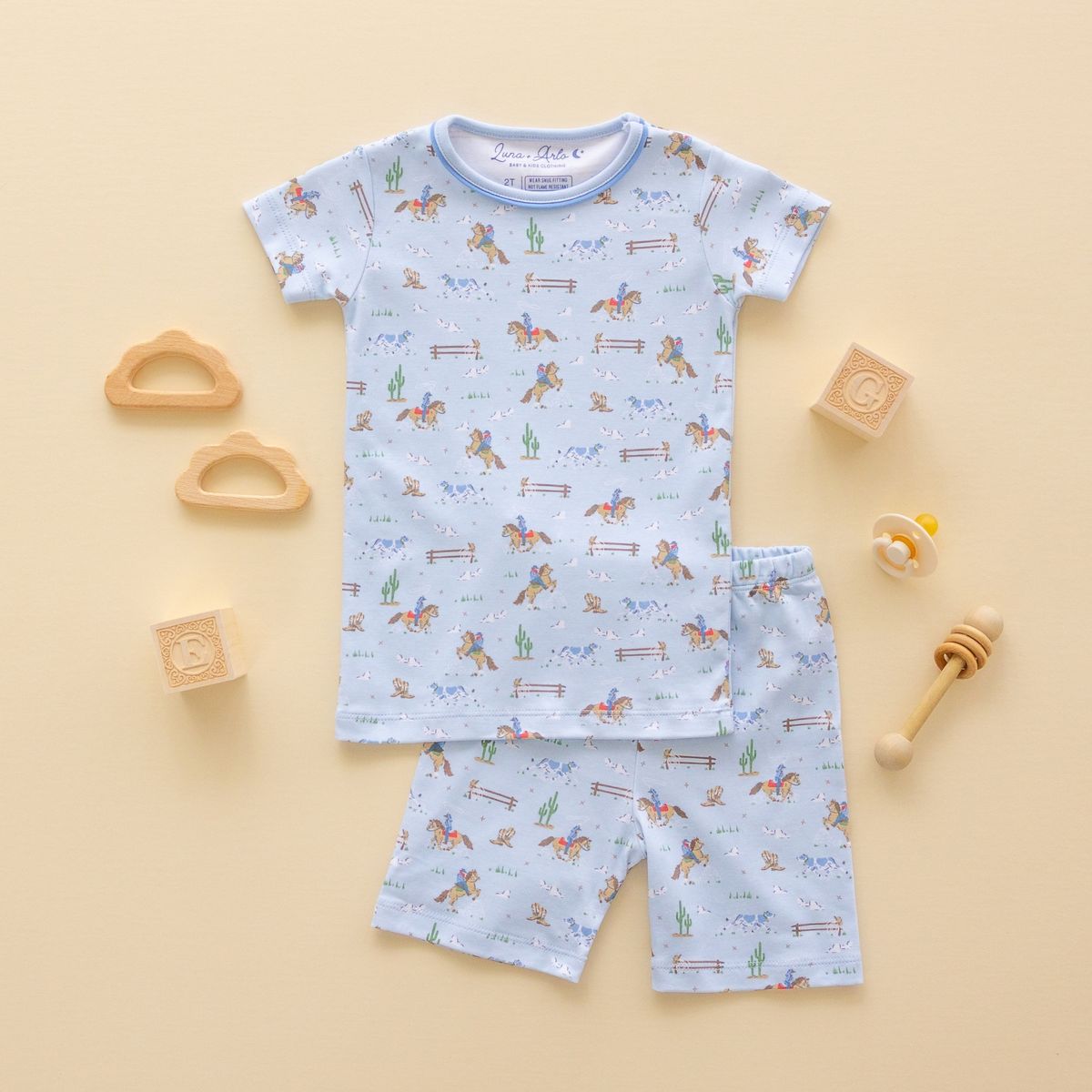 Little Wranglers Short Pajamas