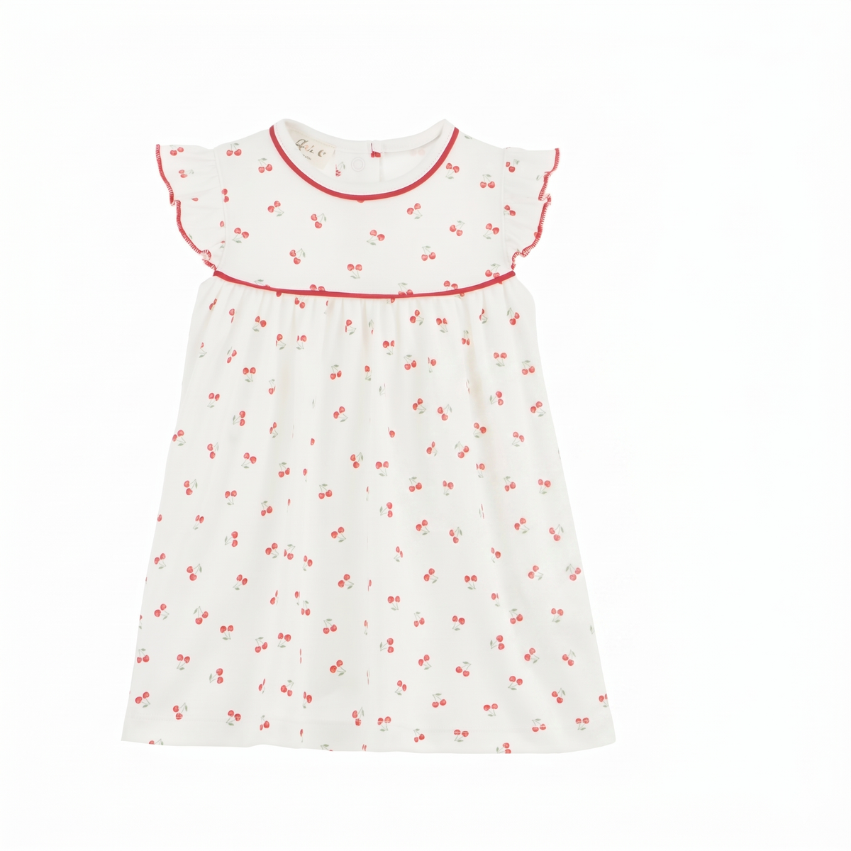 Cherry Grove Ivory Flutters Toddler Dress