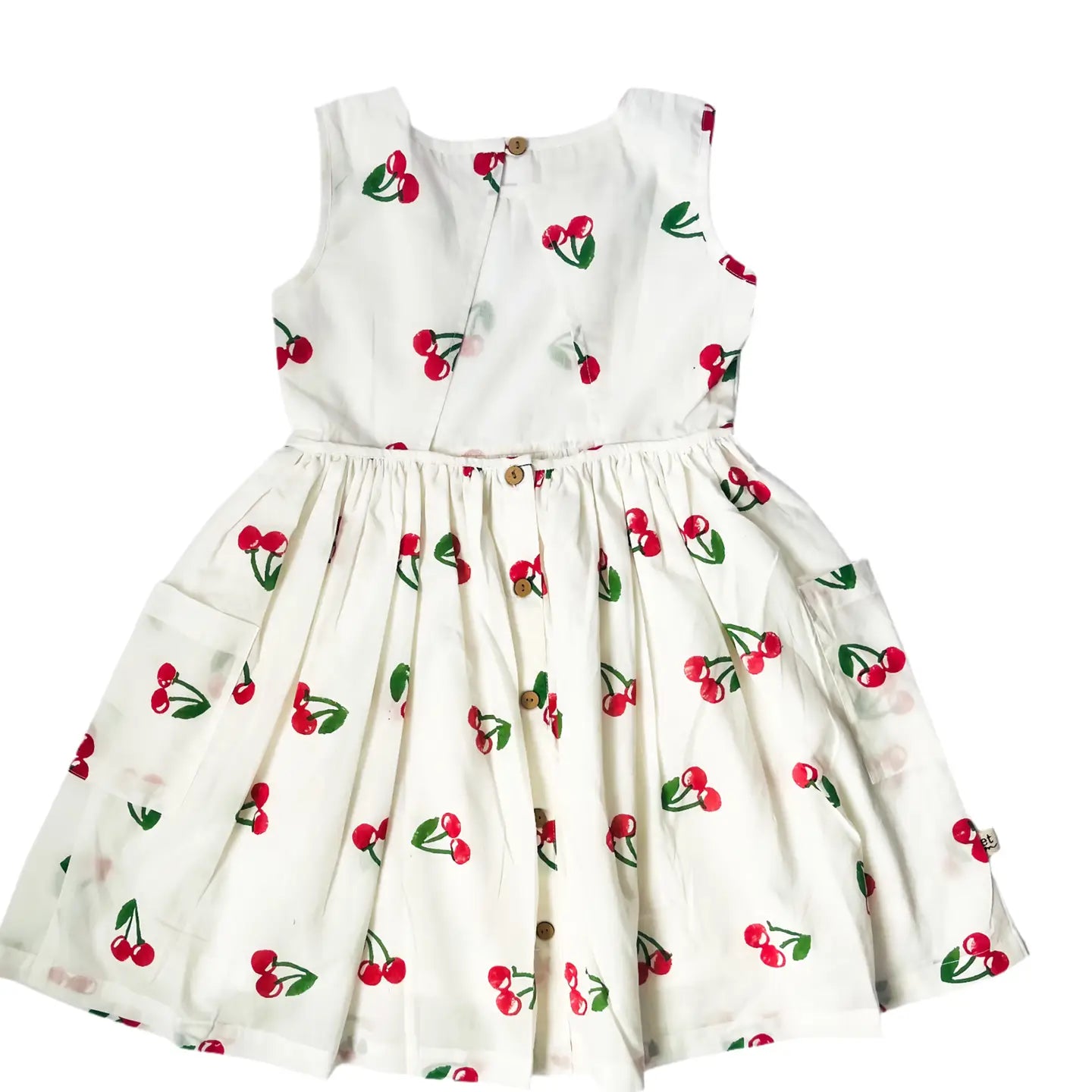 Cherry Dress With Back Cut Out