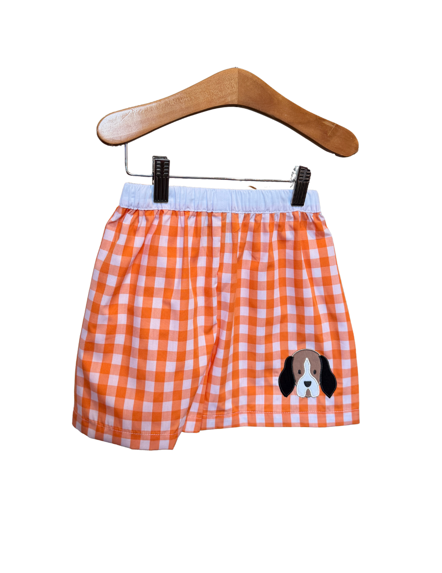 Orange and White Gingham Smokey Short